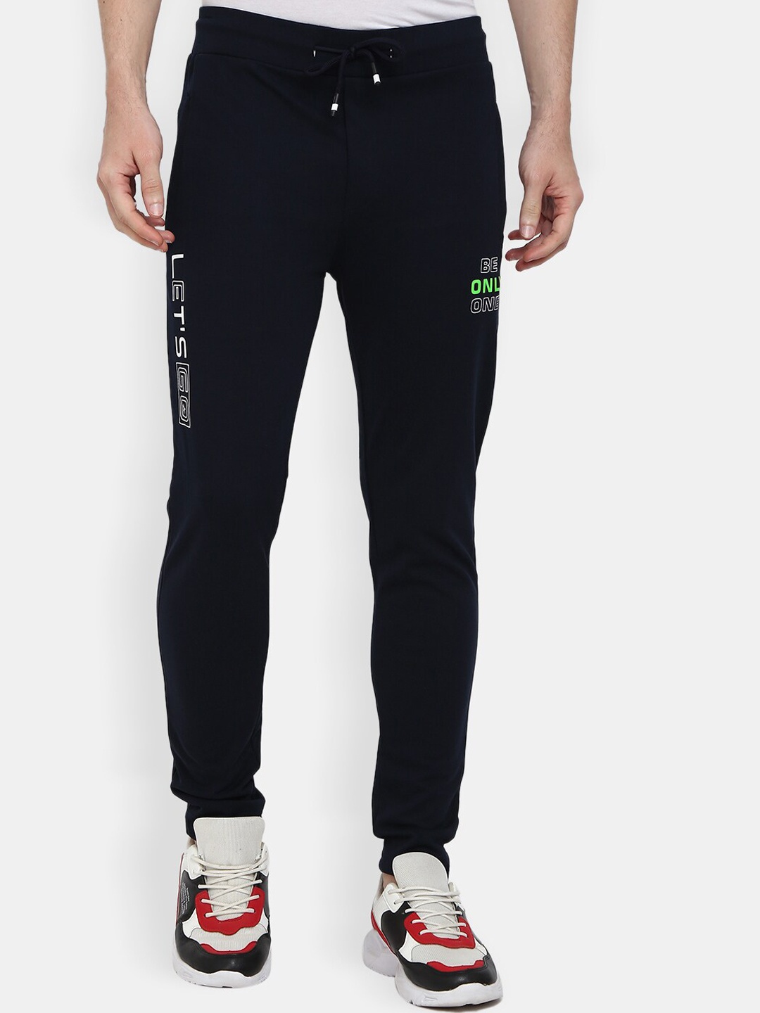

V-Mart Men Navy Blue Solid Track Pant