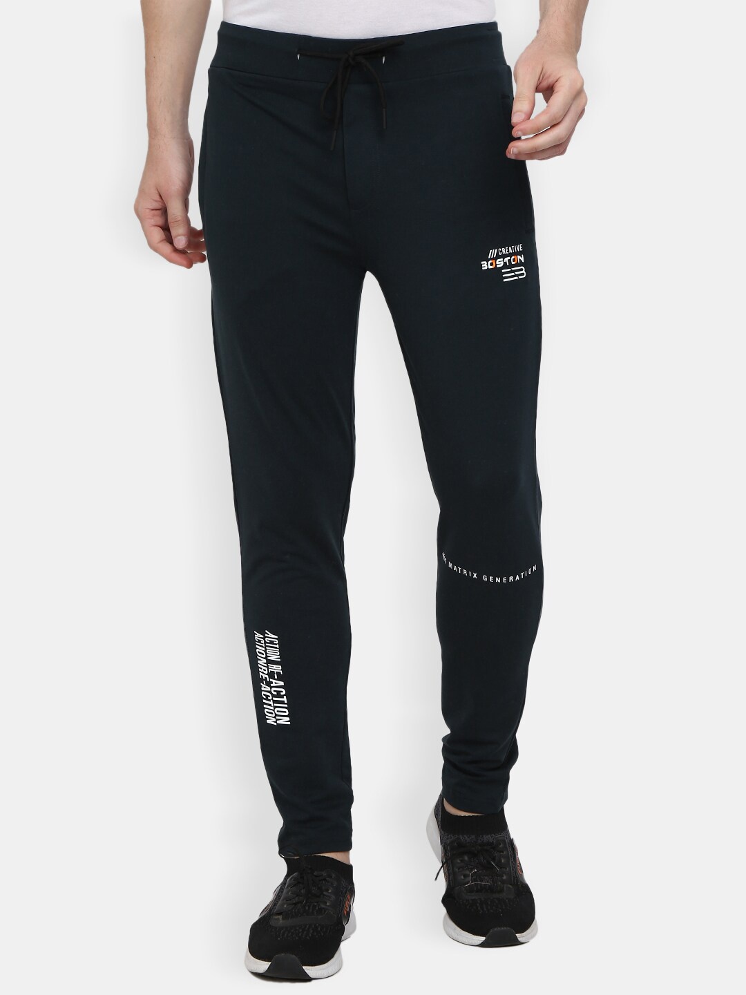 

V-Mart Men Green Printed Track Pants