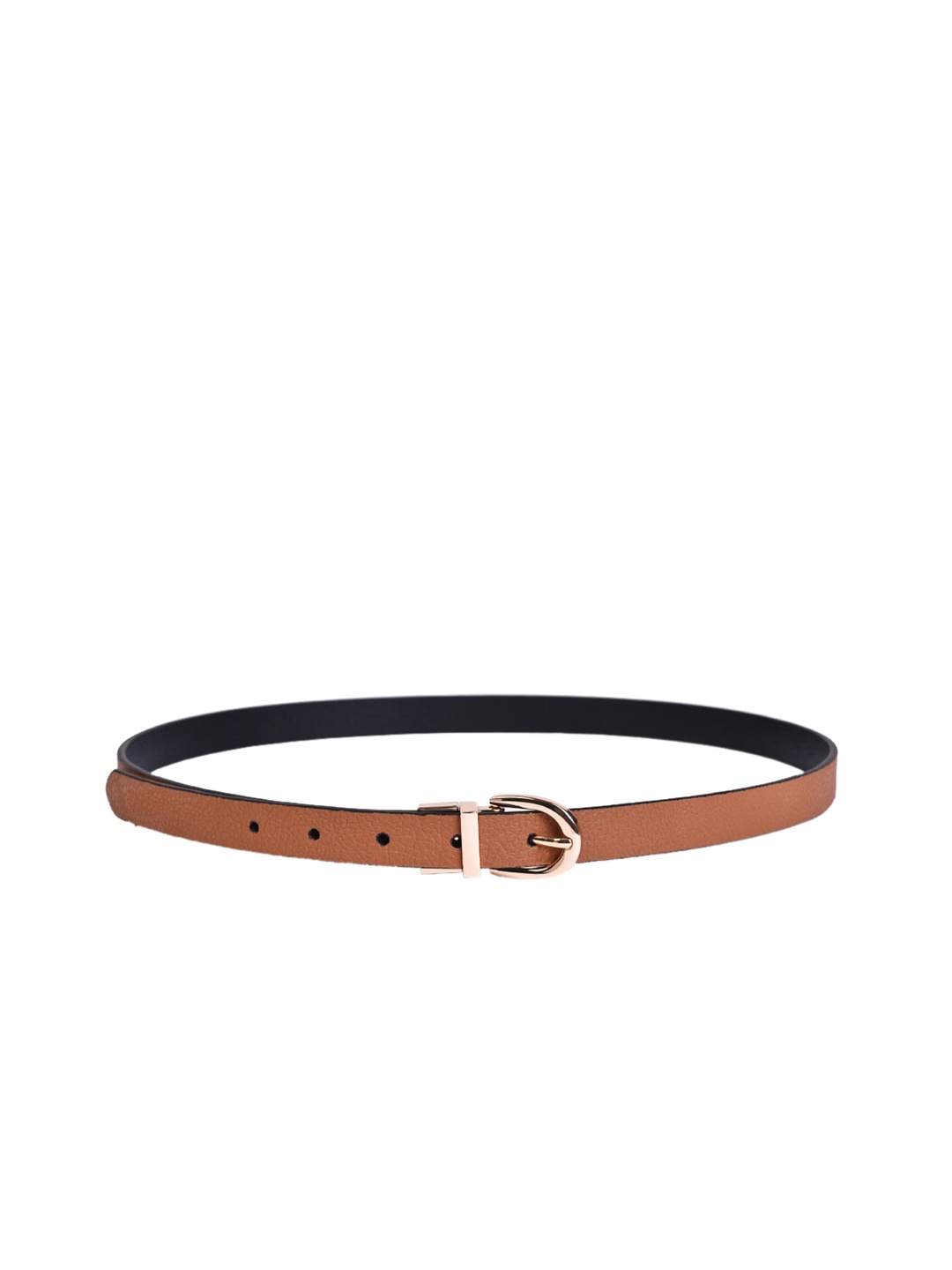 

Belwaba Women Black Textured PU Belt