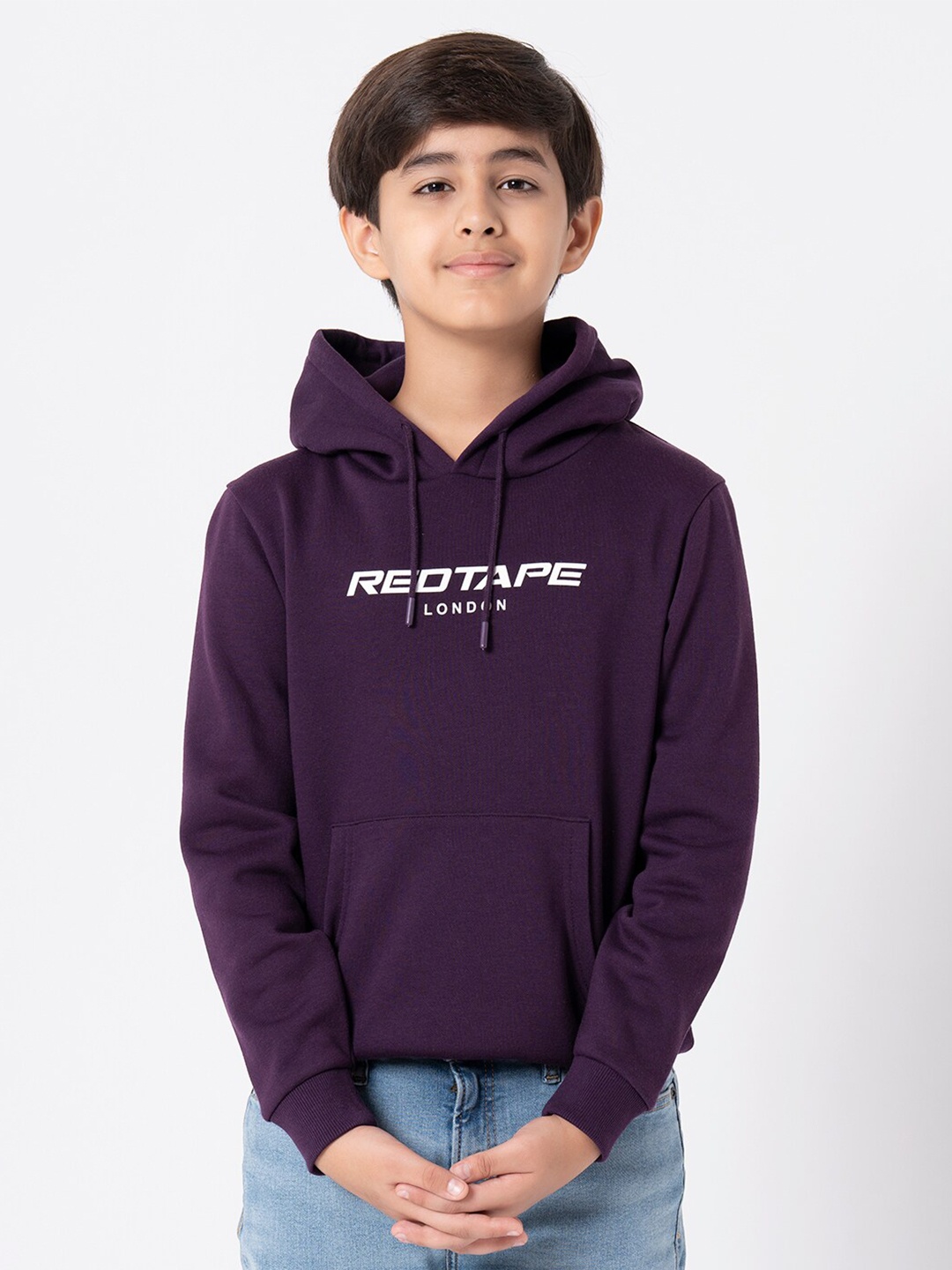 

Red Tape Unisex Kids Purple Hooded Sweatshirt