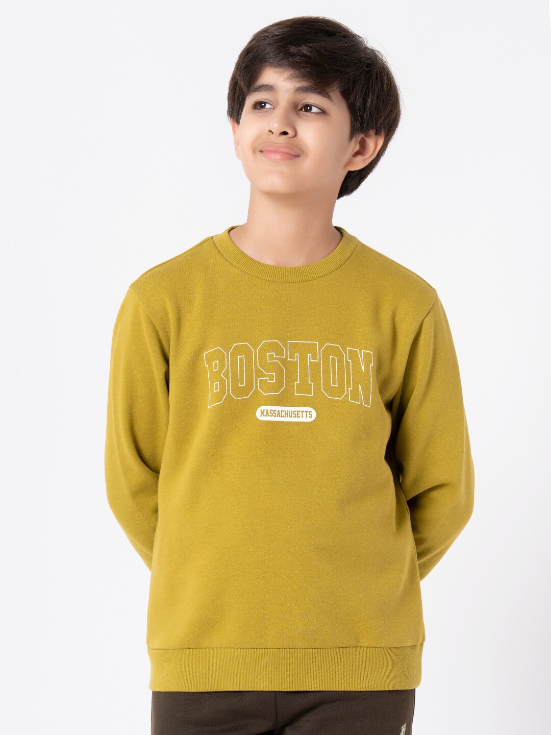 

Red Tape Kids Lime Green Printed Sweatshirt