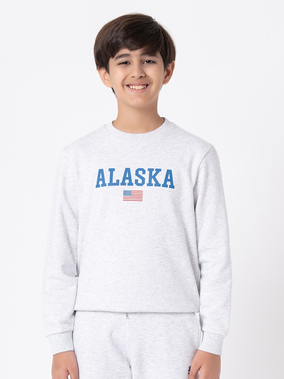 

Red Tape Unisex Kids Grey Printed Sweatshirt