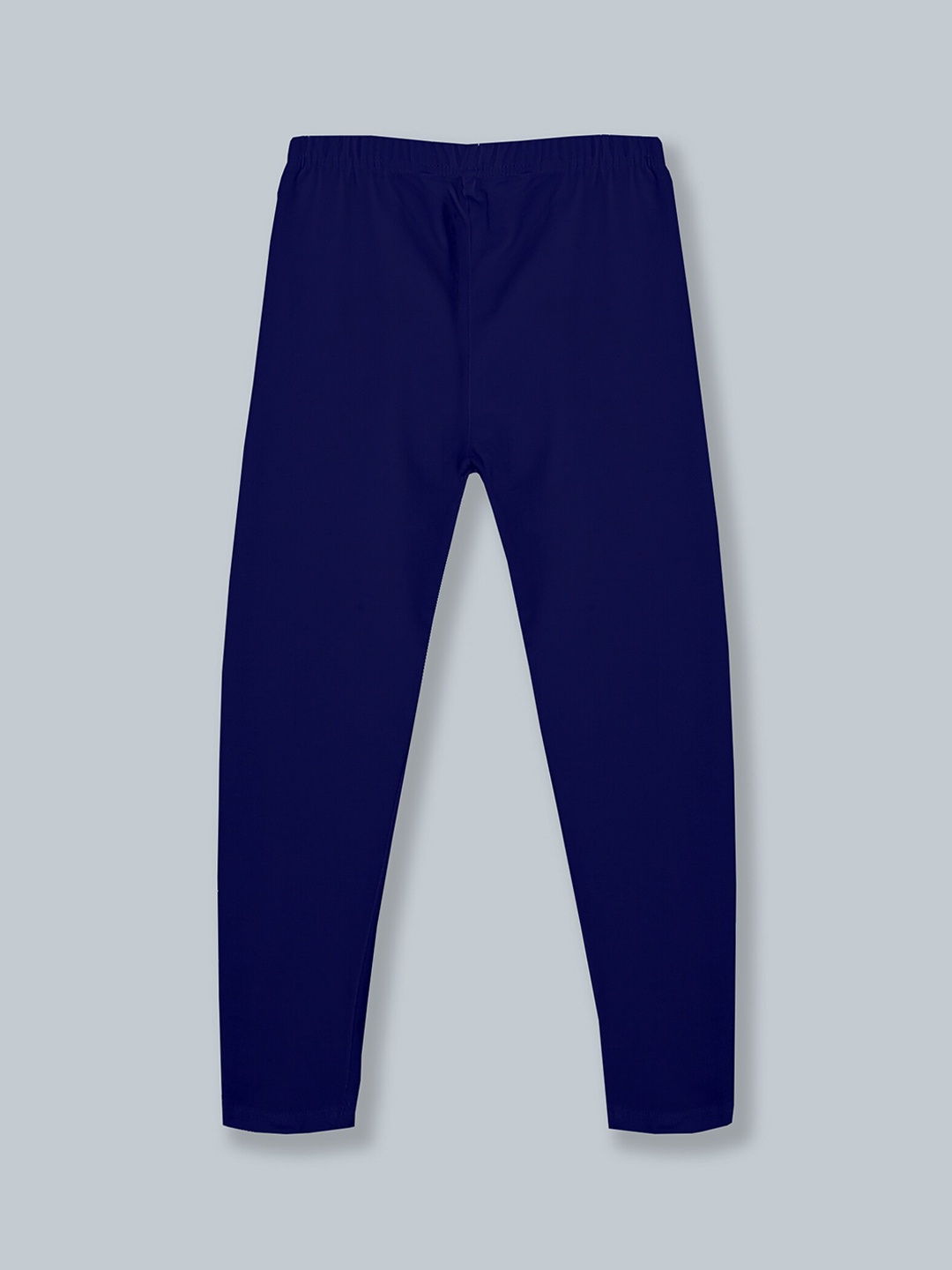 

KiddoPanti Girls Navy Blue Solid Ankle Length Leggings