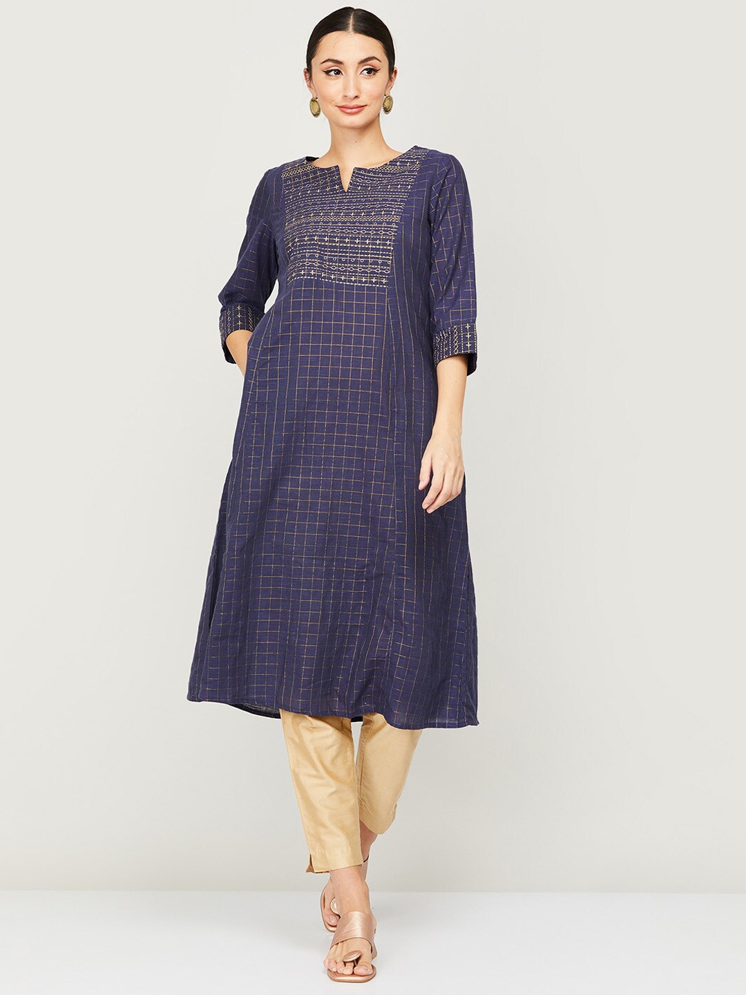

Melange by Lifestyle Women Blue Anarkali Kurta