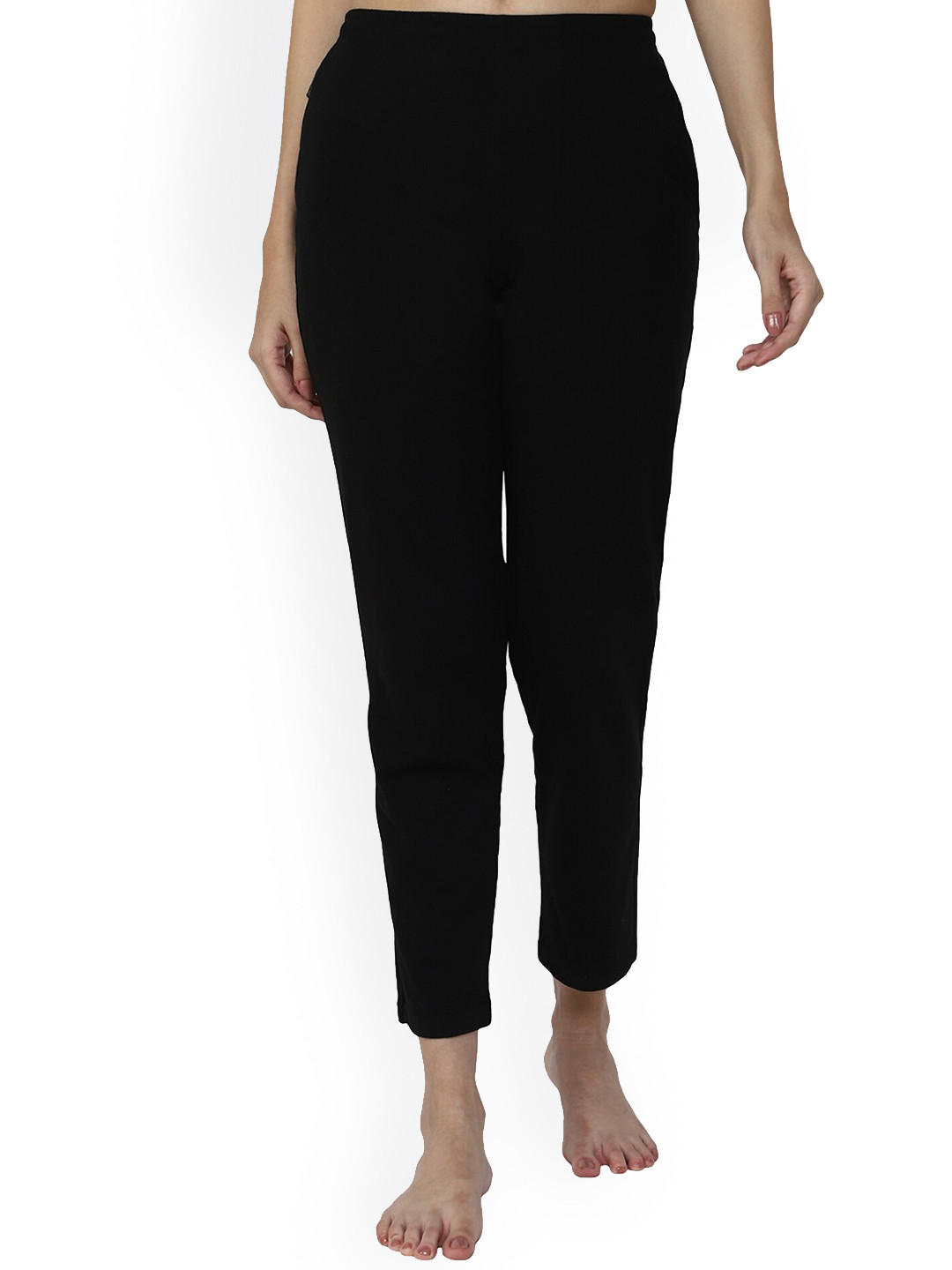 

DYCA Women Black Solid Lounge Pants