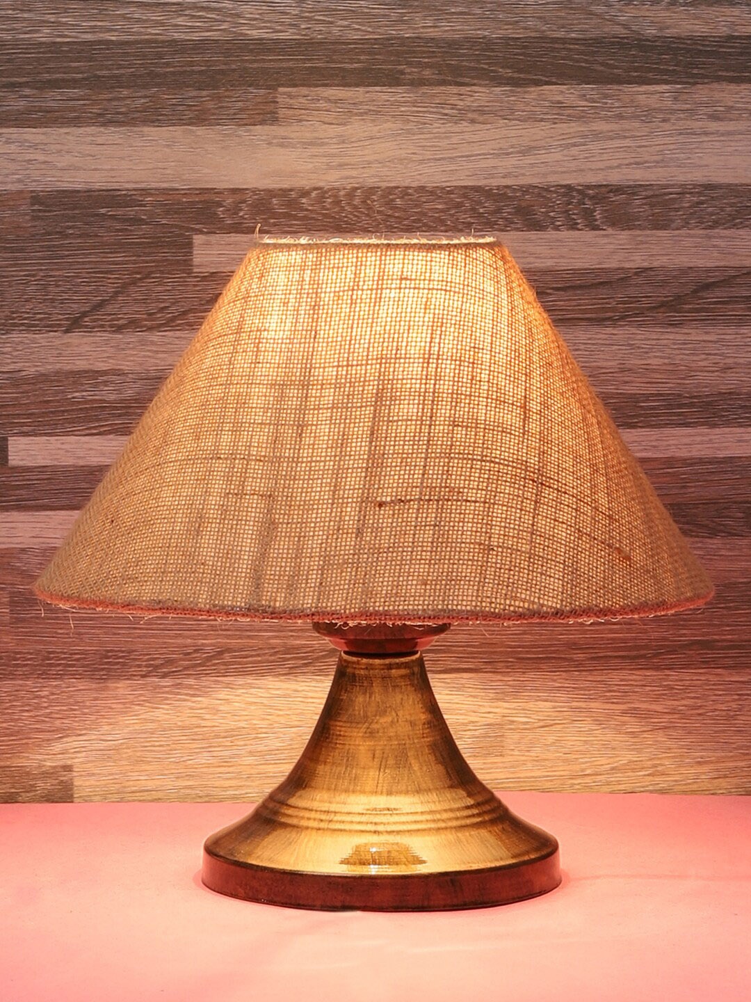 

foziq Copper-Colored Solid Table Lamp