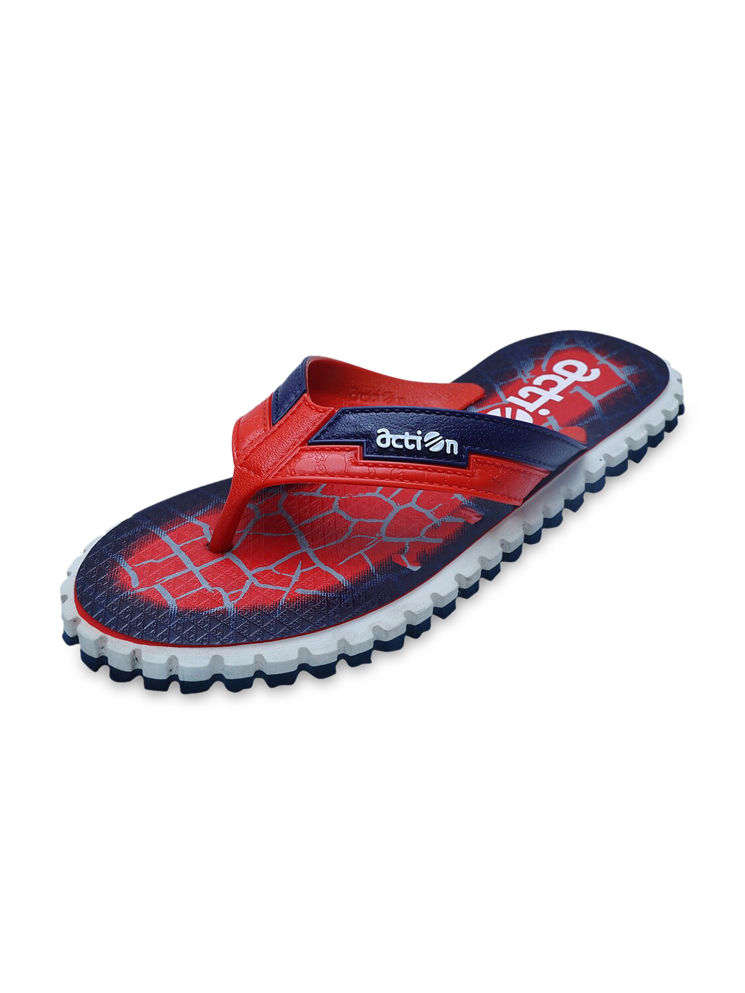 

Action Men Red & Blue Printed Rubber Thong Flip-Flops