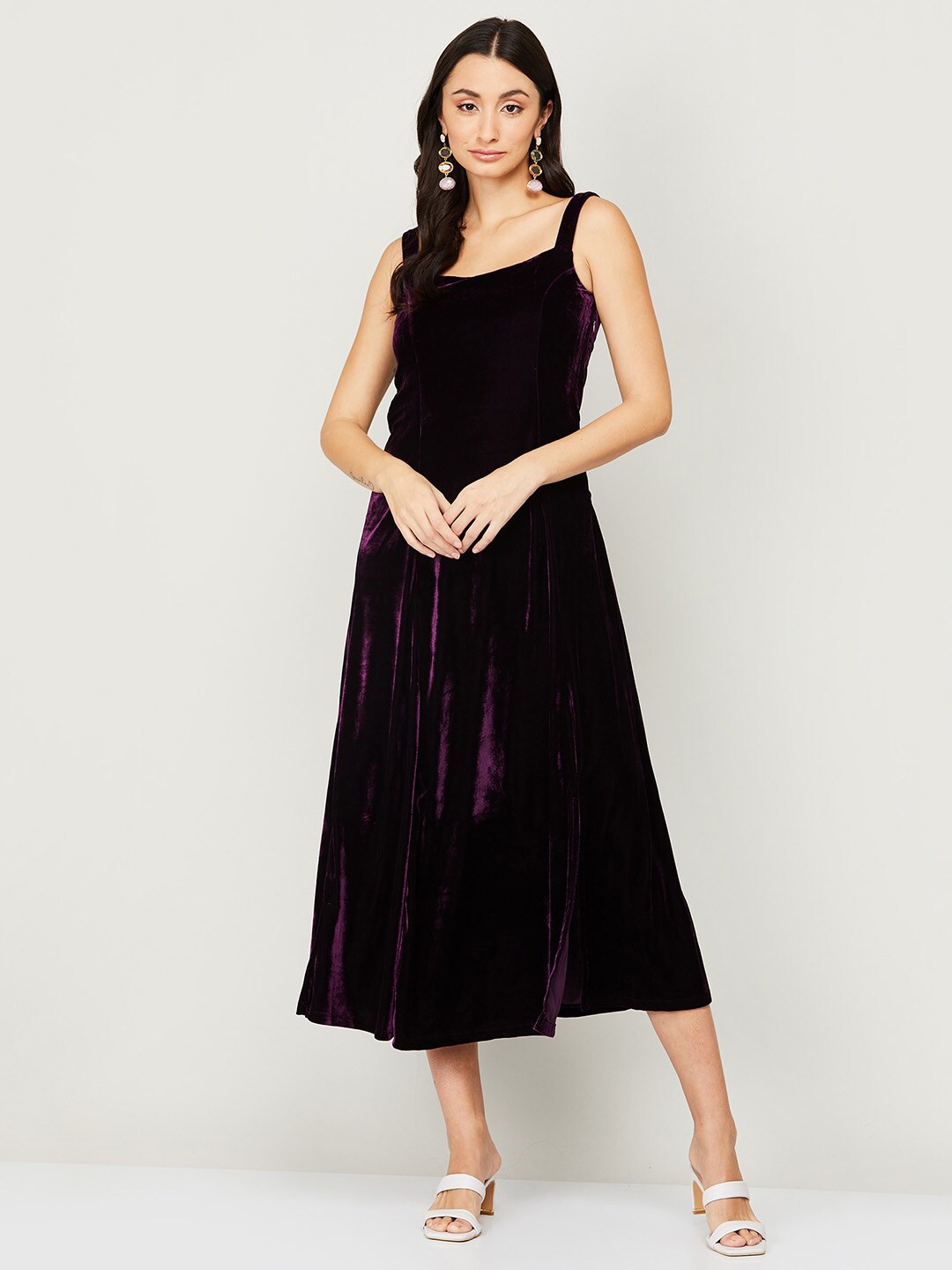 

CODE by Lifestyle Women Purple Midi Dress