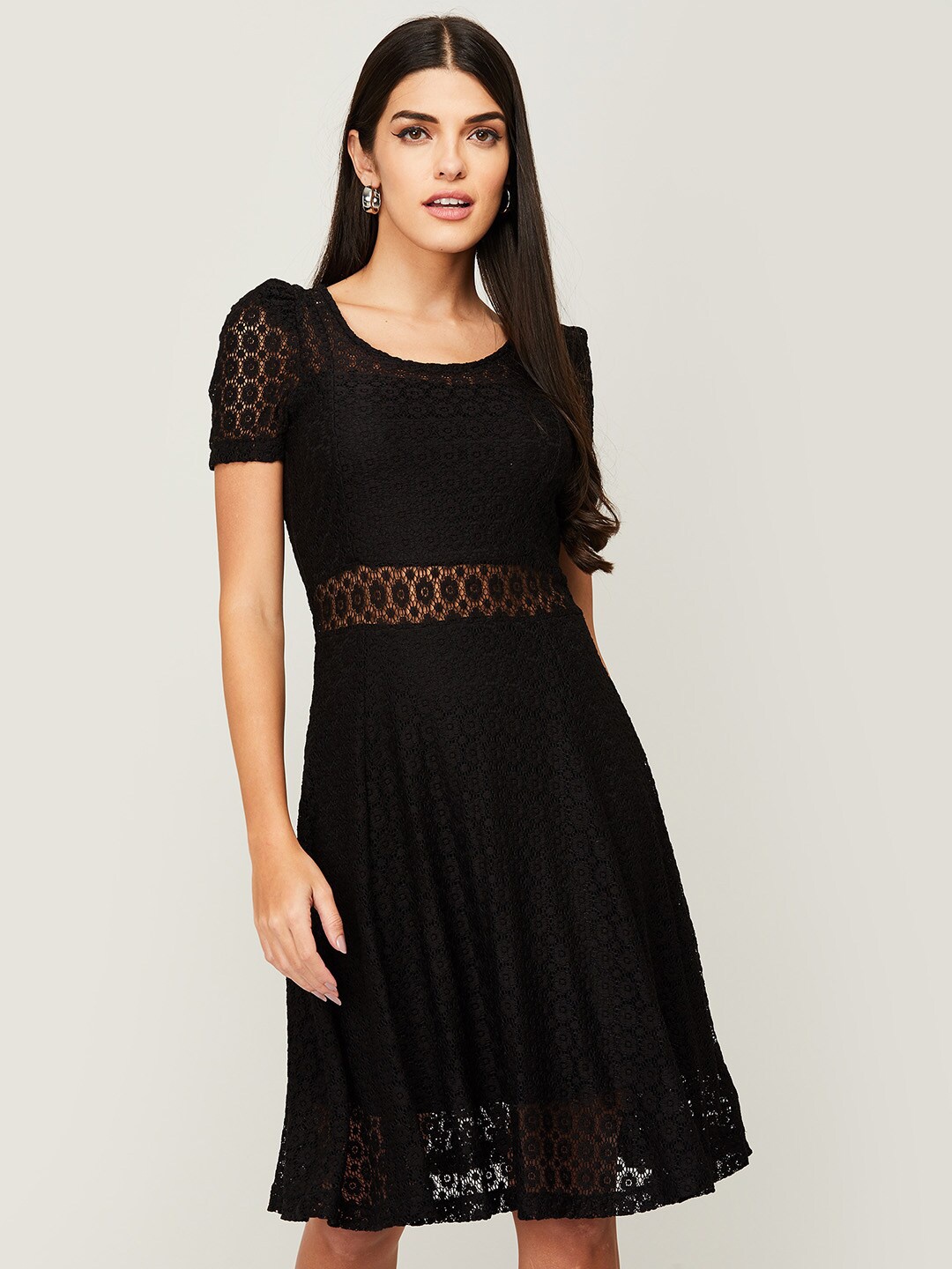 

CODE by Lifestyle Women Black A-Line Dress
