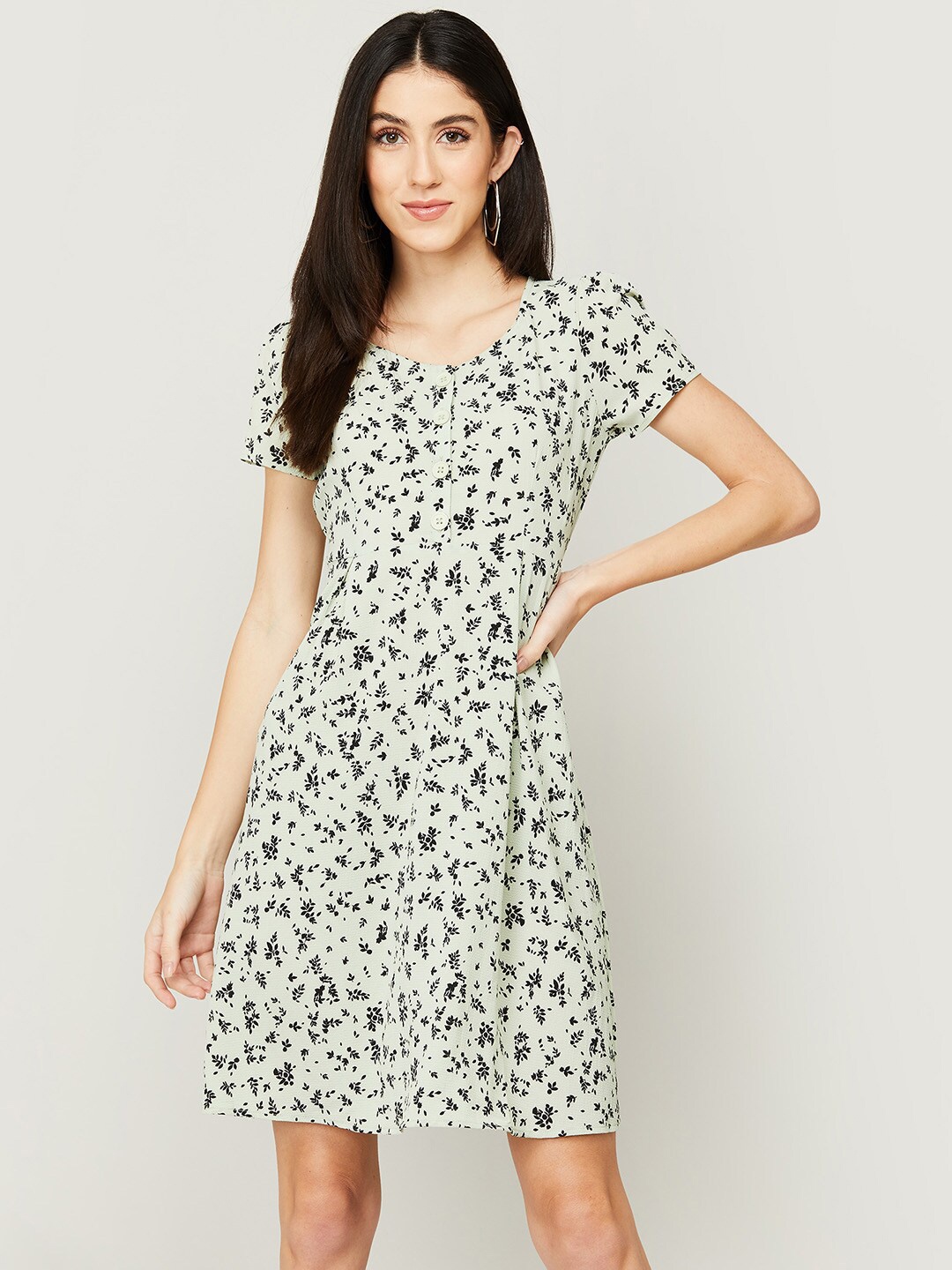 

Fame Forever by Lifestyle Women Green Floral Dress