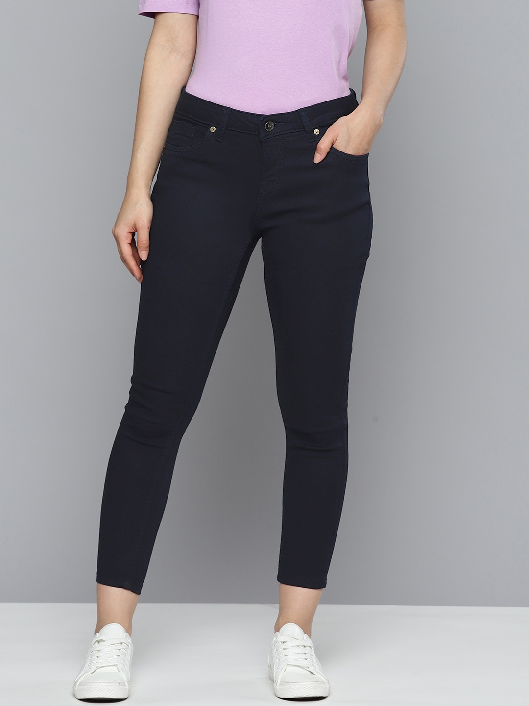 

Flying Machine Women Veronica Skinny Fit Stretchable Jeans, Navy blue