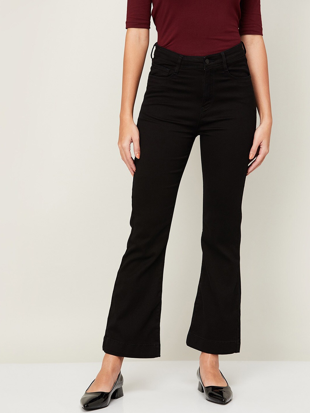 

Fame Forever by Lifestyle Women Black Flared Jeans