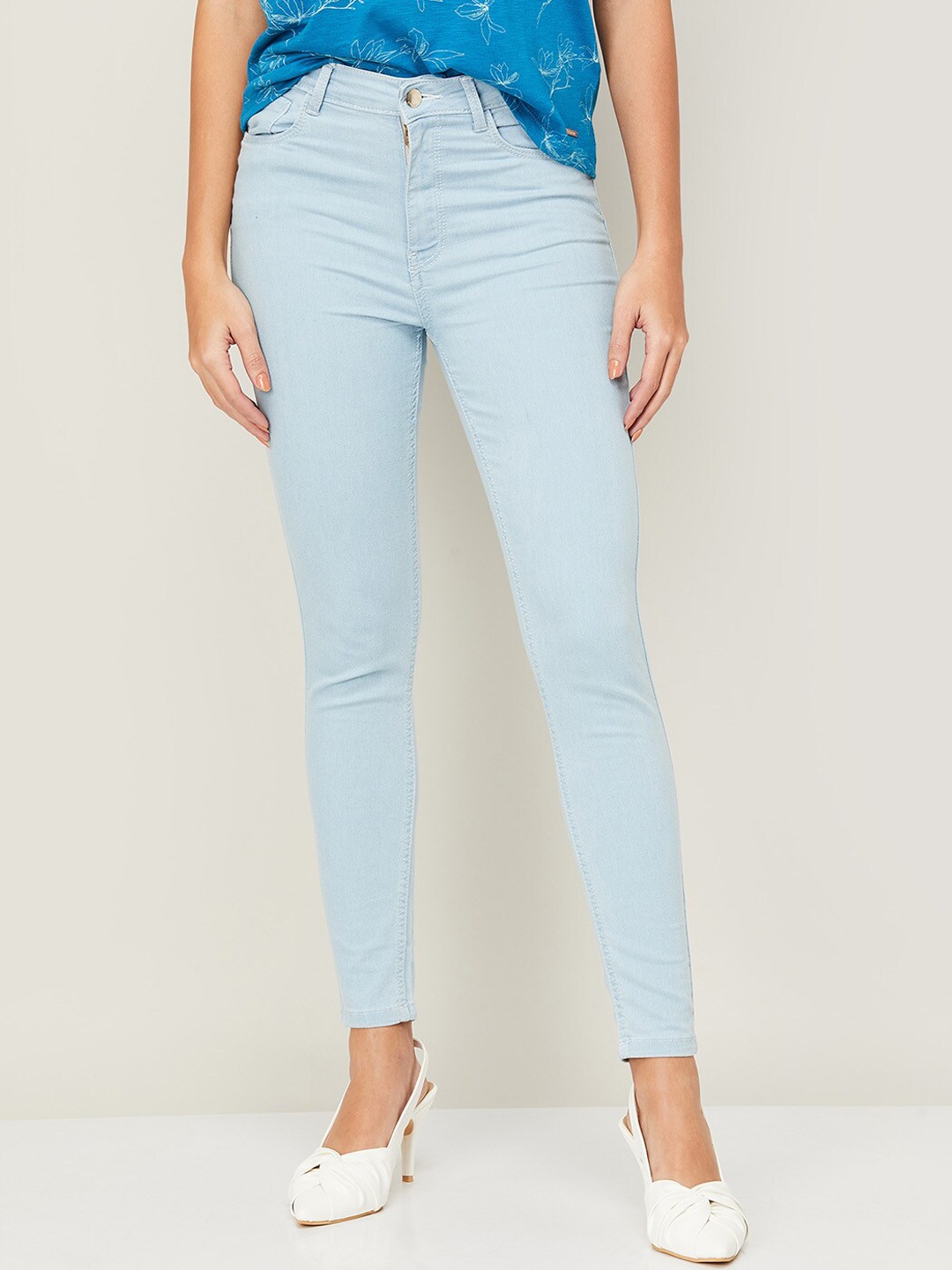 

Ginger by Lifestyle Women Blue Skinny Fit Jeans