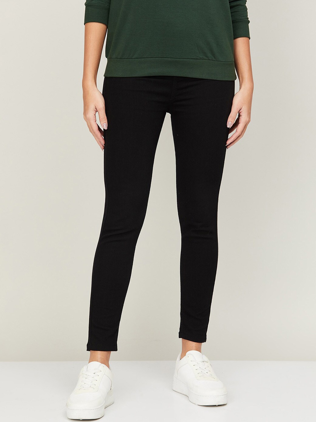 

Ginger by Lifestyle Women Black Skinny Fit Jeans