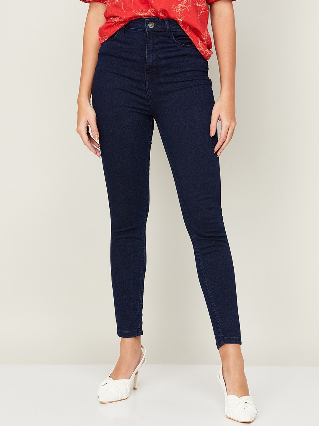 

Ginger by Lifestyle Women Blue Skinny Fit Jeans