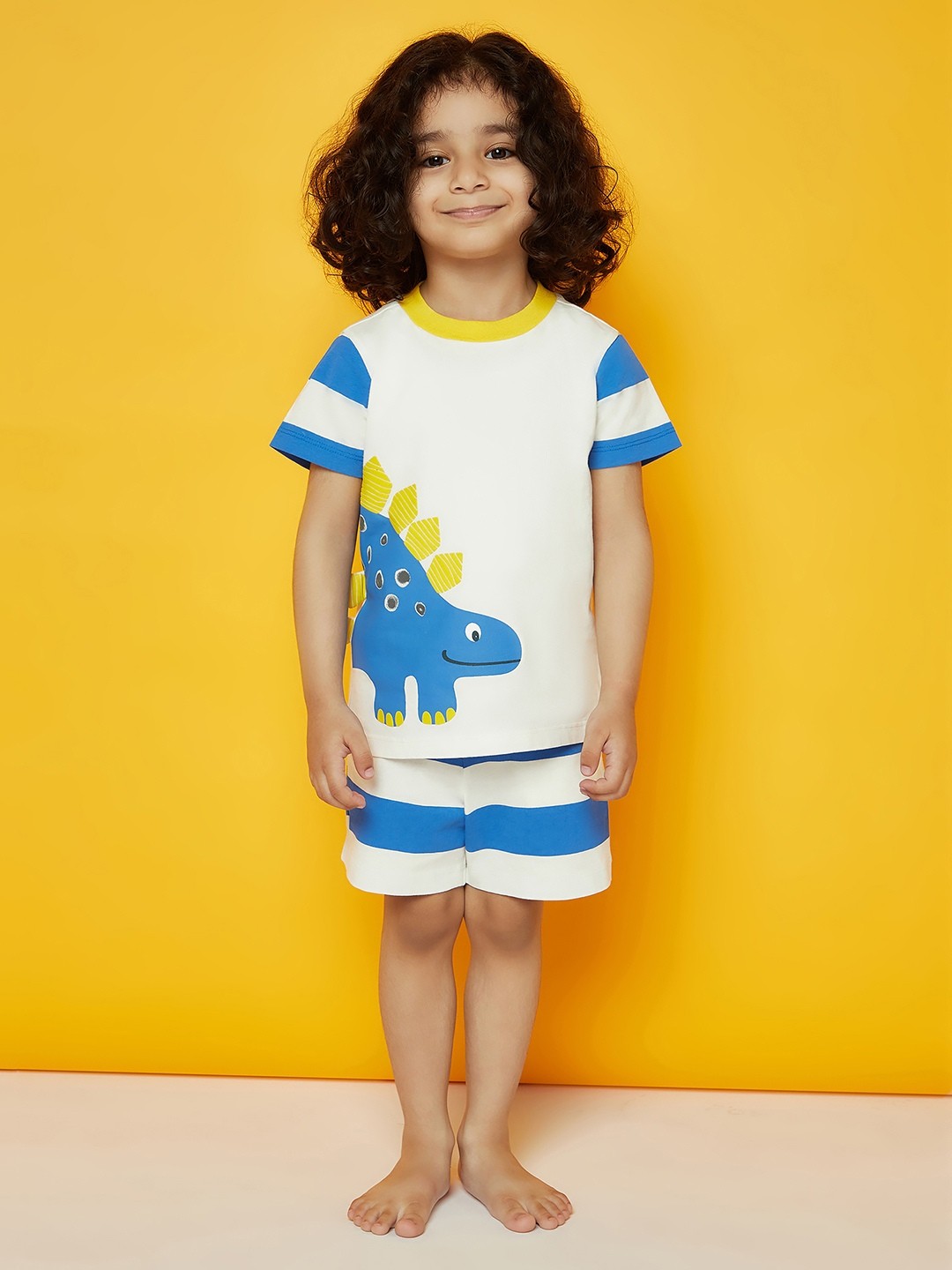 

SPUNKIES Boys Blue & White Night suit