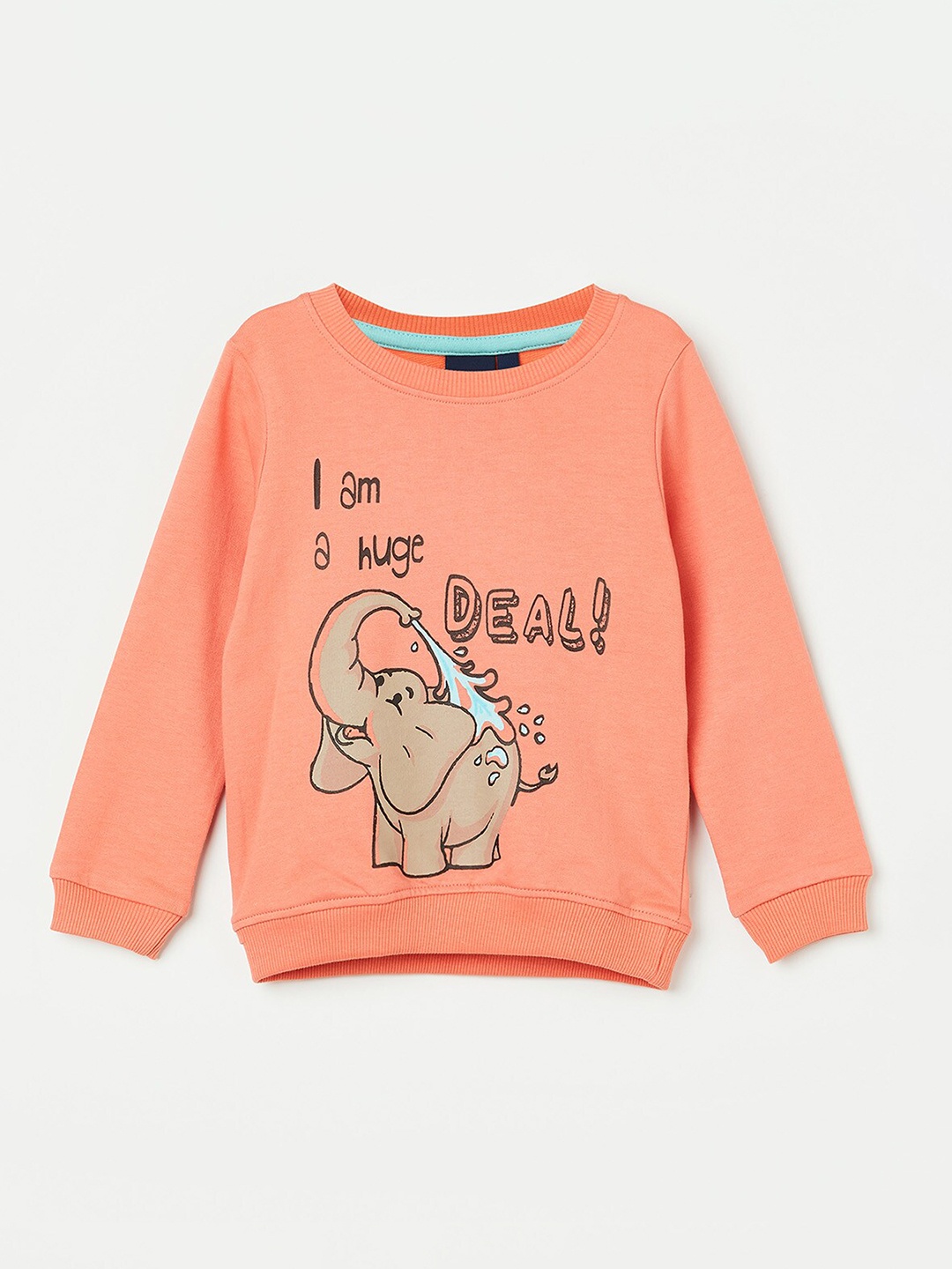 

Juniors by Lifestyle Boys Pink Printed Sweatshirt
