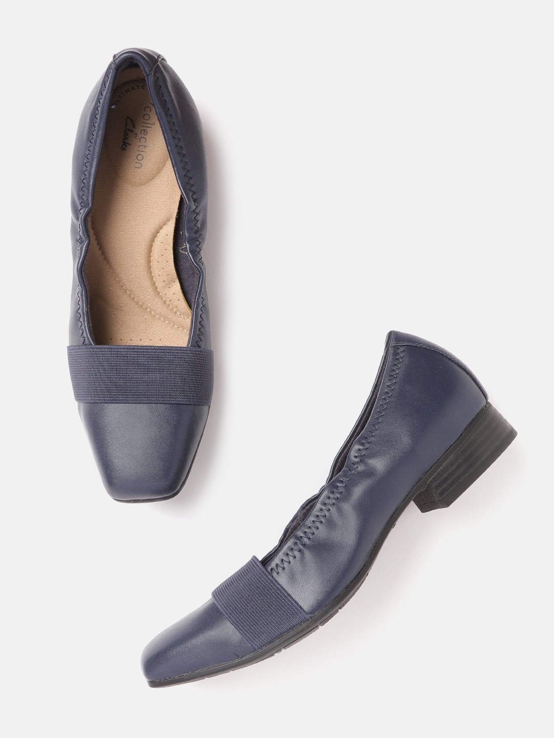 

Clarks Women Navy Blue Ballerinas Flats