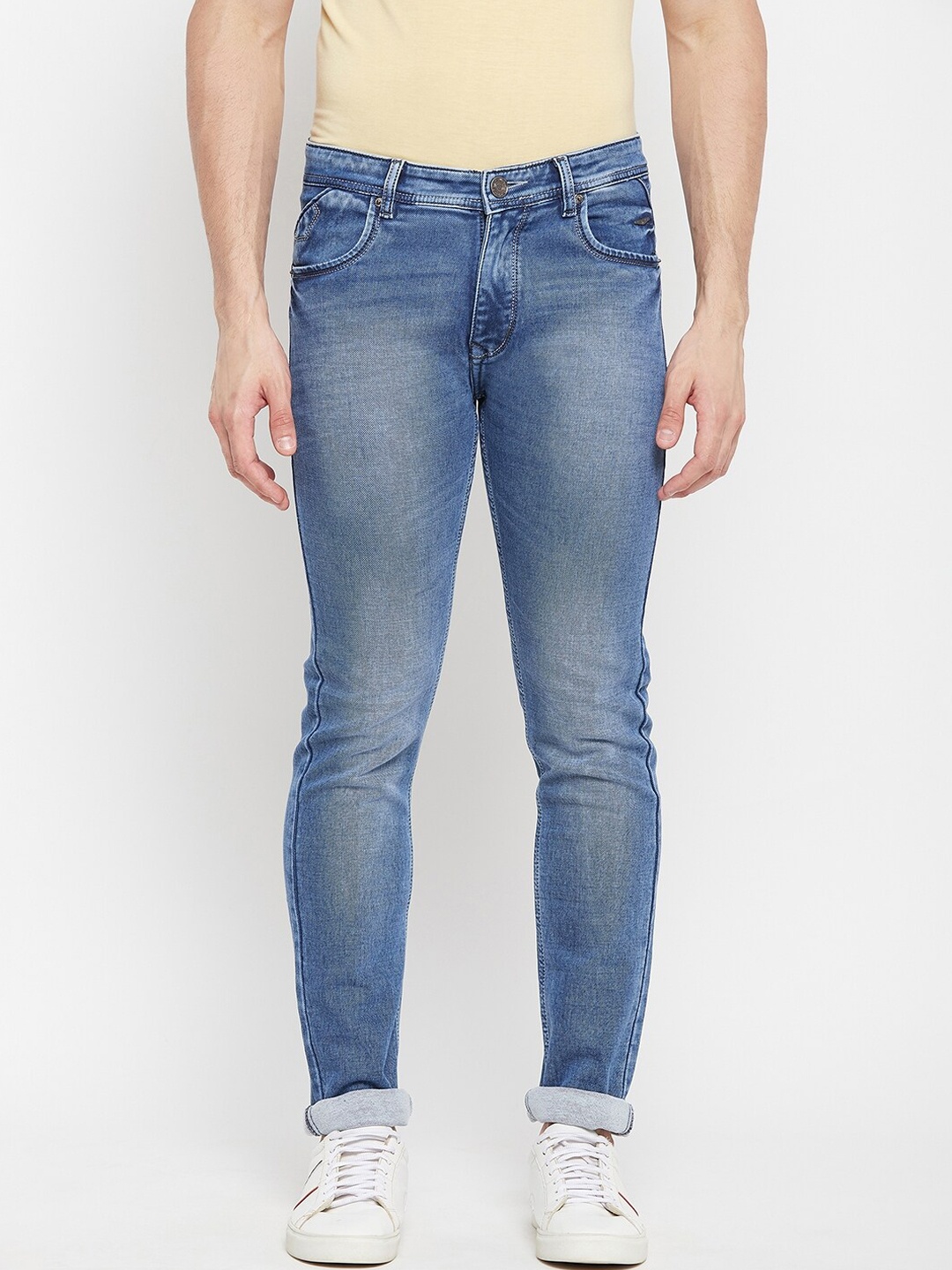 

Duke Men Blue Slim Fit Heavy Fade Stretchable Jeans