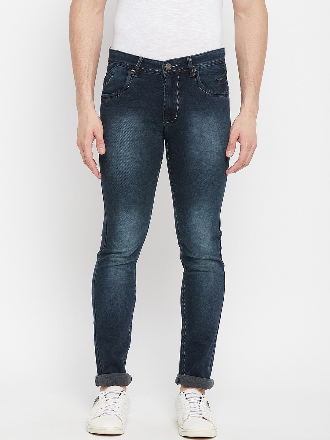 

Duke Men Blue Slim Fit Heavy Fade Stretchable Jeans
