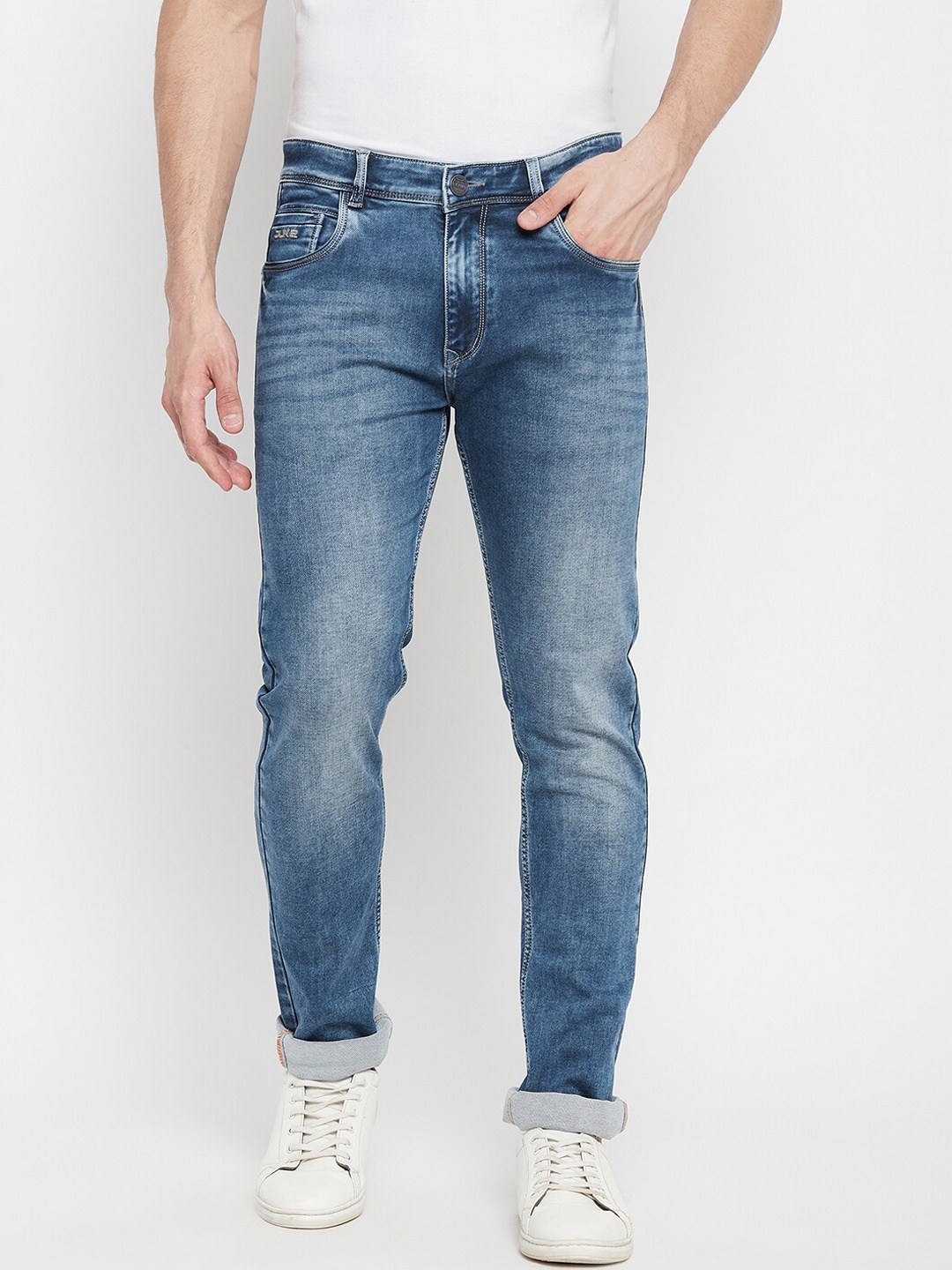 

Duke Men Blue Slim Fit Heavy Fade Stretchable Jeans