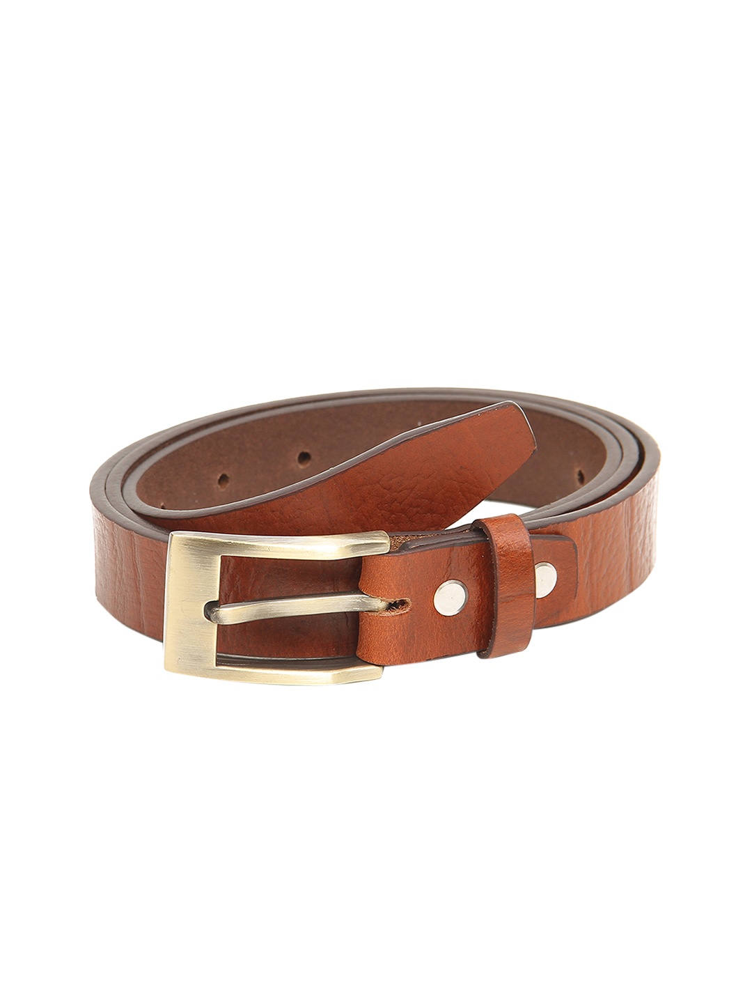 

Calvadoss Boys Tan Textured Leather Belt