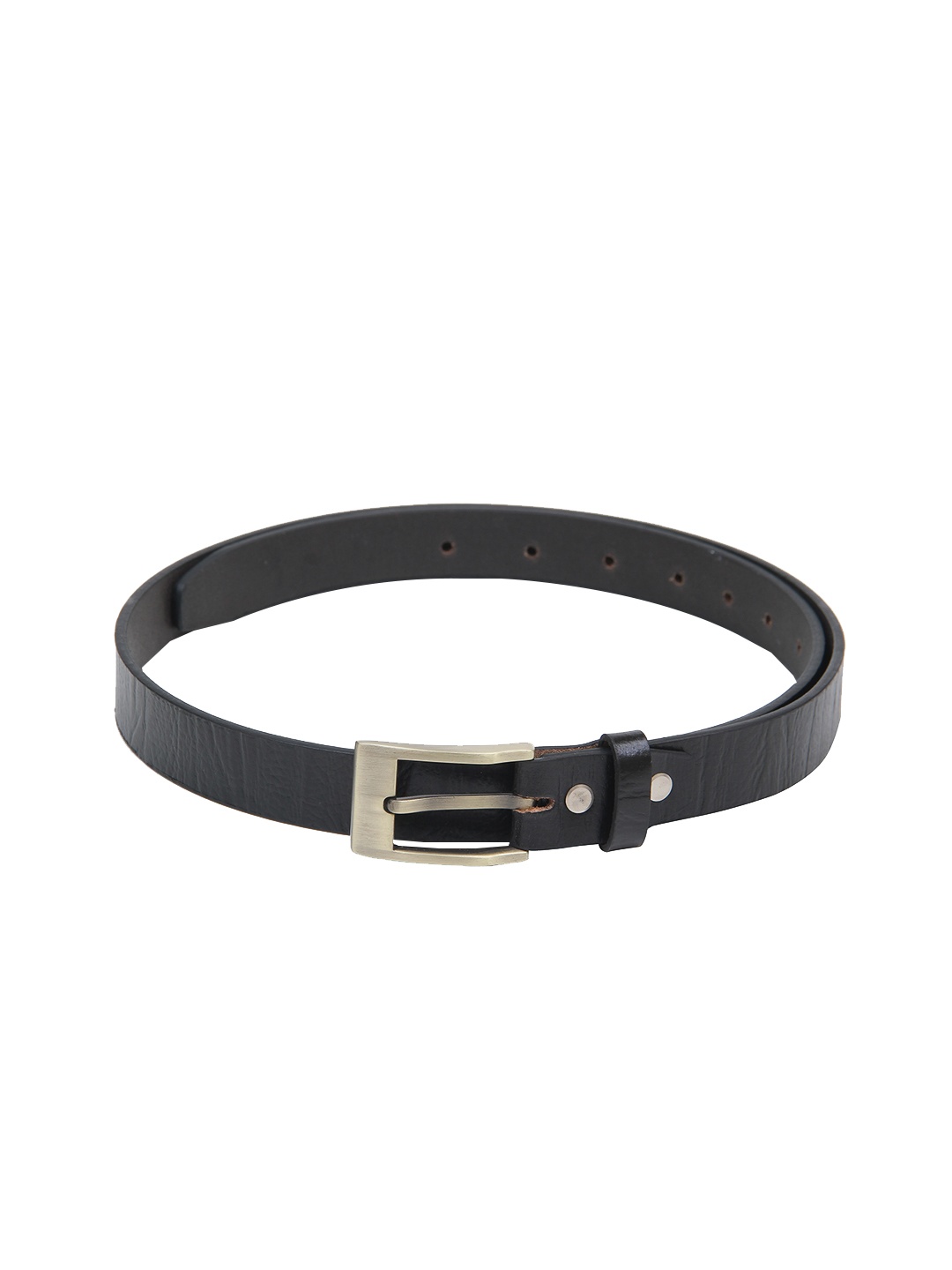

Calvadoss Boys Black Textured Leather Belt