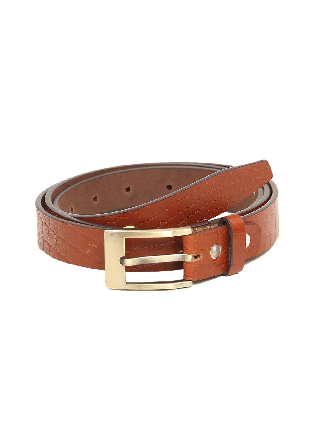 

Calvadoss Boys Tan Textured Leather Belt