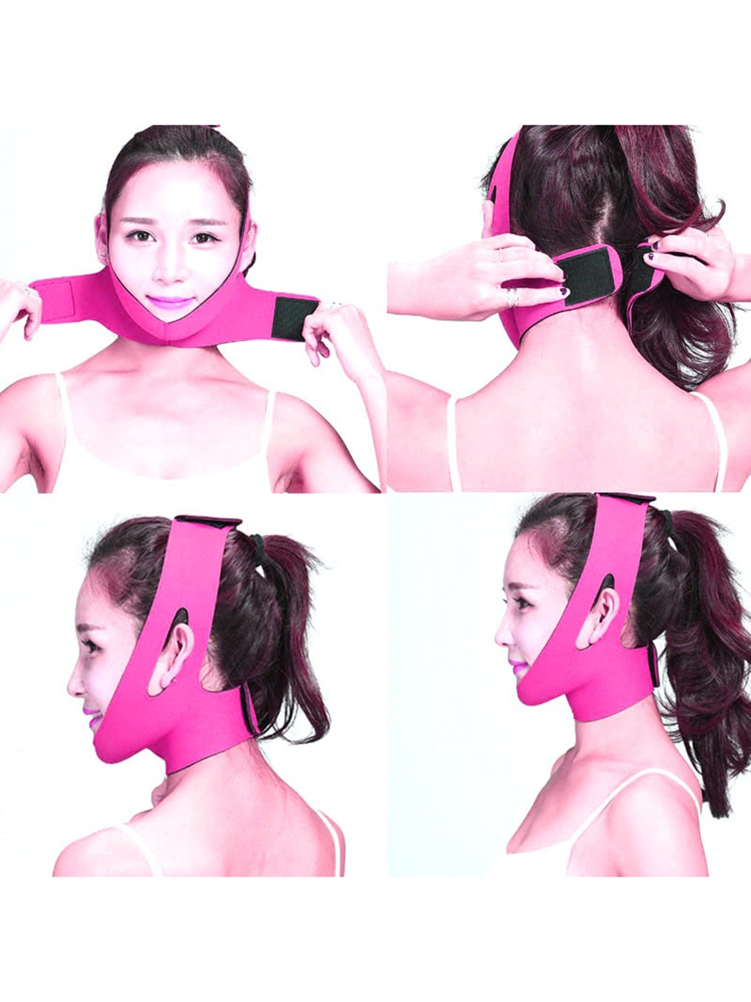 

Alexvyan Face Slimming & Lifting V Line Belt - Pink