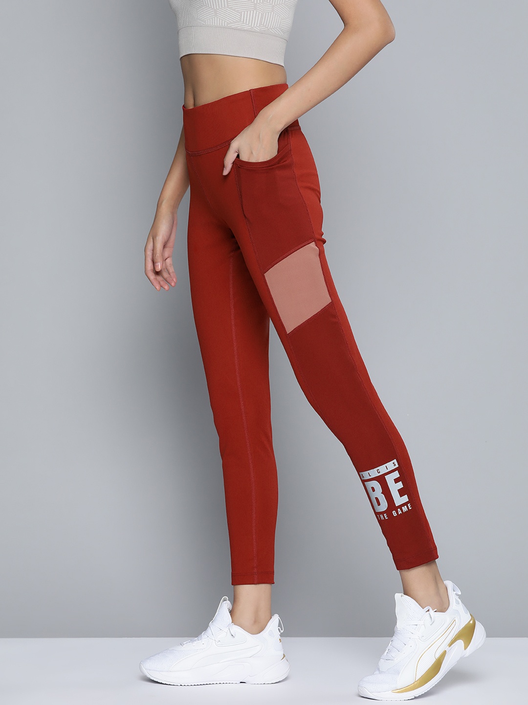 

Alcis Women Maroon and Rose-Coloured Printed Tights