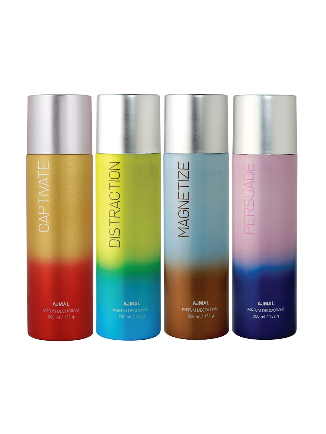 

Ajmal Pack Of 4 Yellow Parfum Deodorant