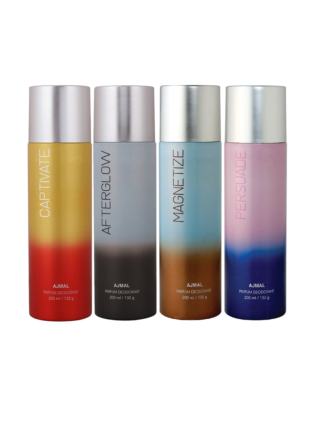 

Ajmal Pack Of 4 Yellow Parfum Deodorant-800 ml
