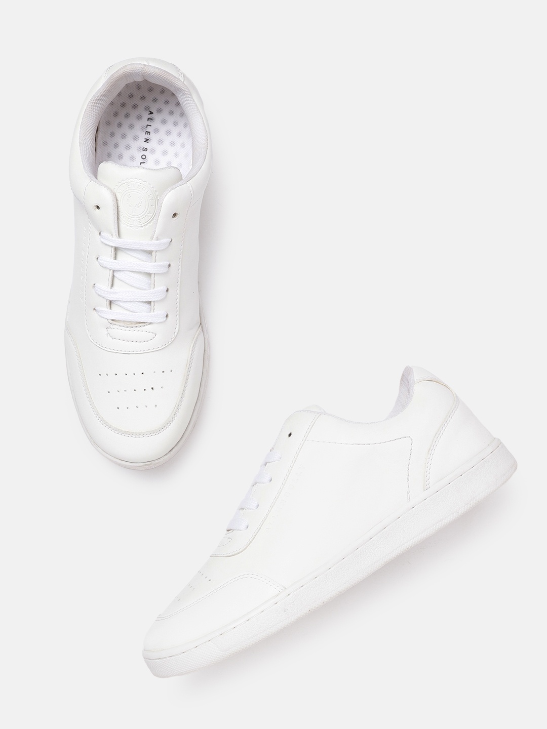 

Allen Solly Women White Perforated Sneakers