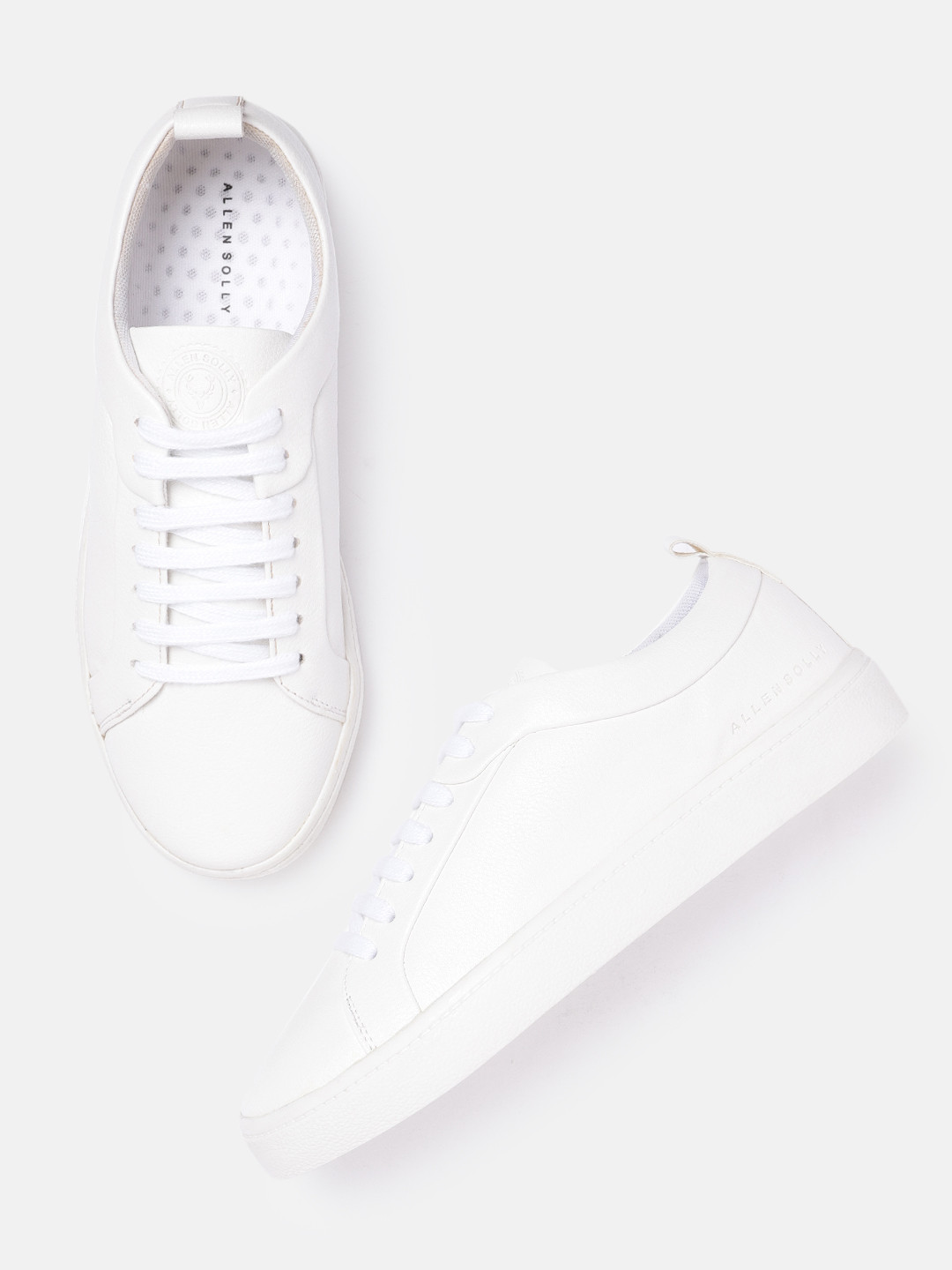 

Allen Solly Women White Solid Sneakers