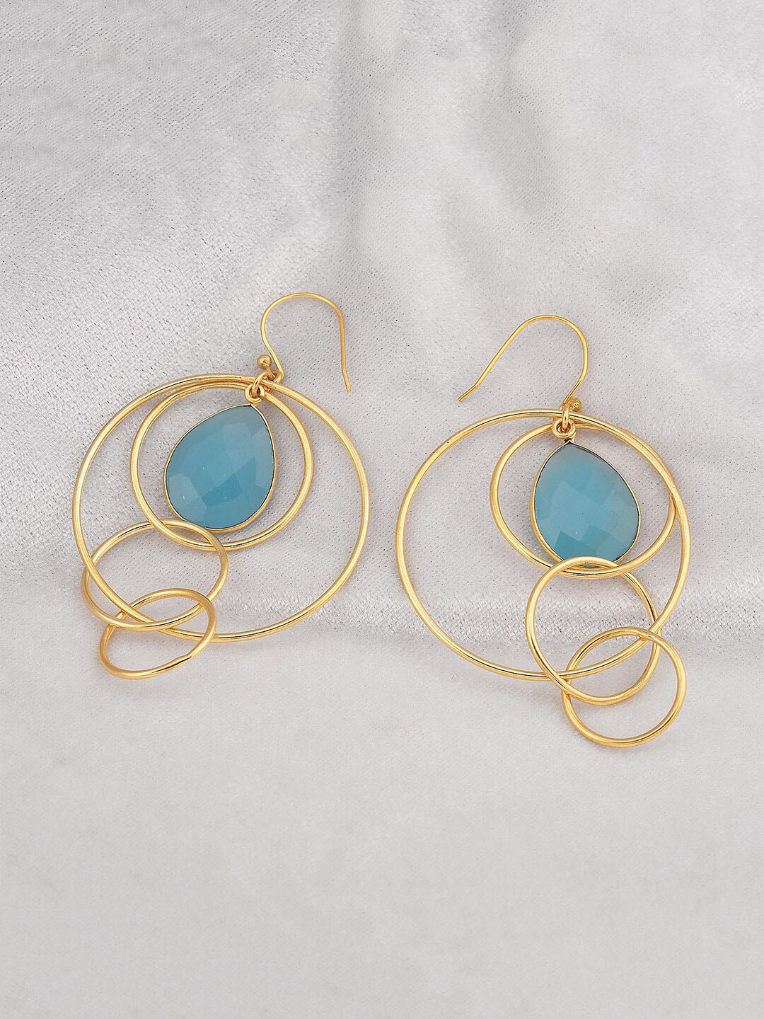 

Tistabene Women Blue Contemporary Drop Earrings