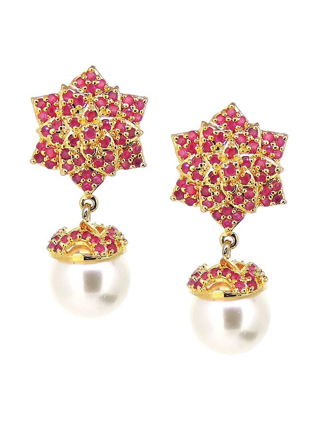 

Tistabene Red Contemporary Drop Earrings