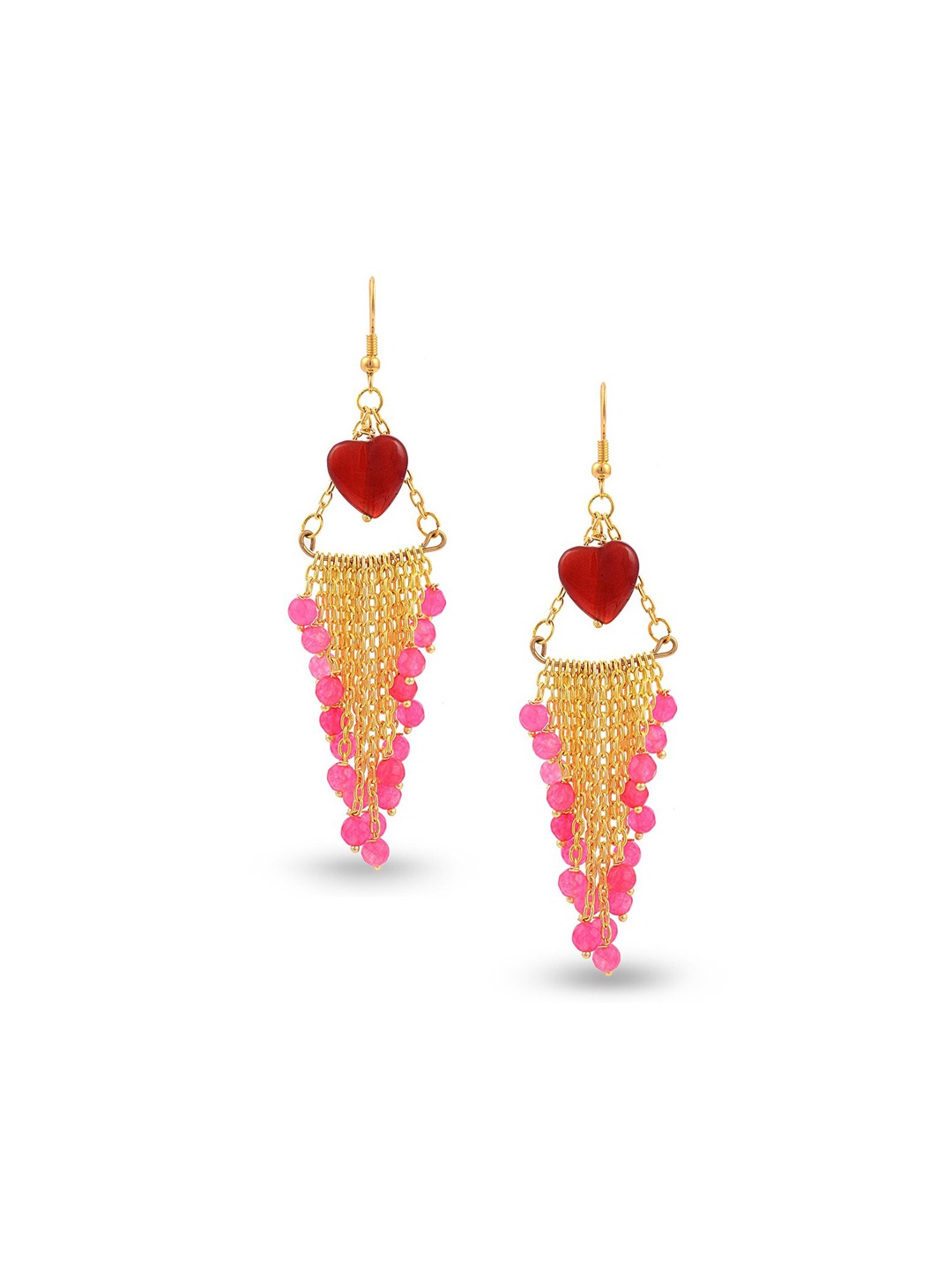 

Tistabene Women Brown Wire Beaded Dangler Earring