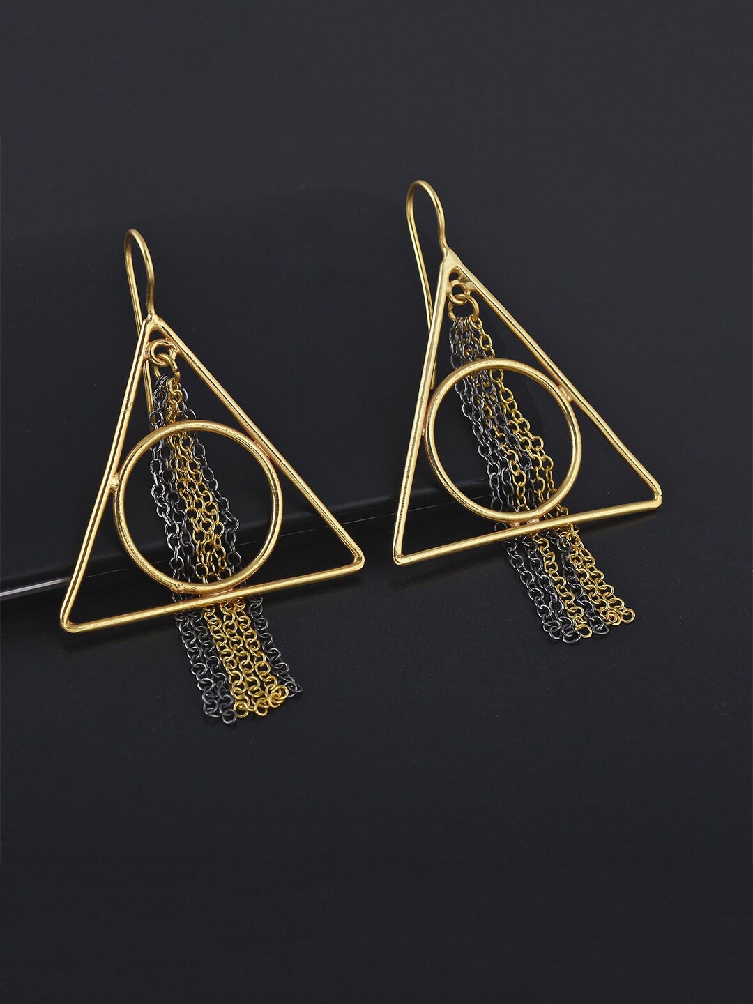 

Tistabene Black Contemporary Drop Earrings