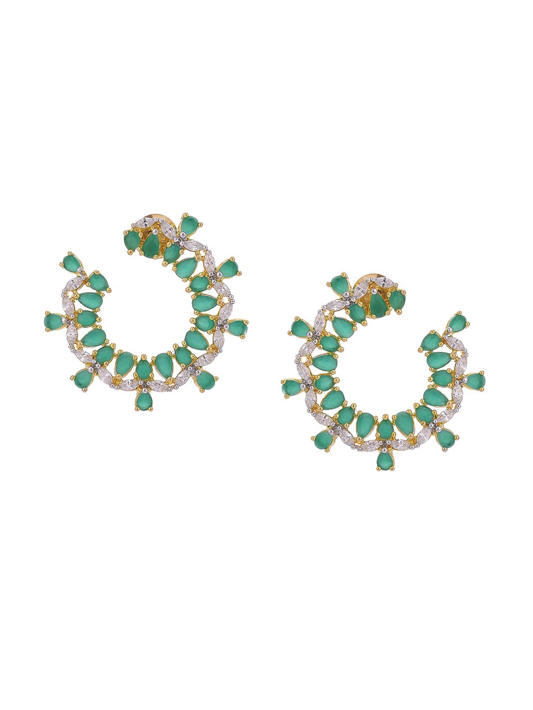 

Tistabene Green Contemporary Studs Earrings