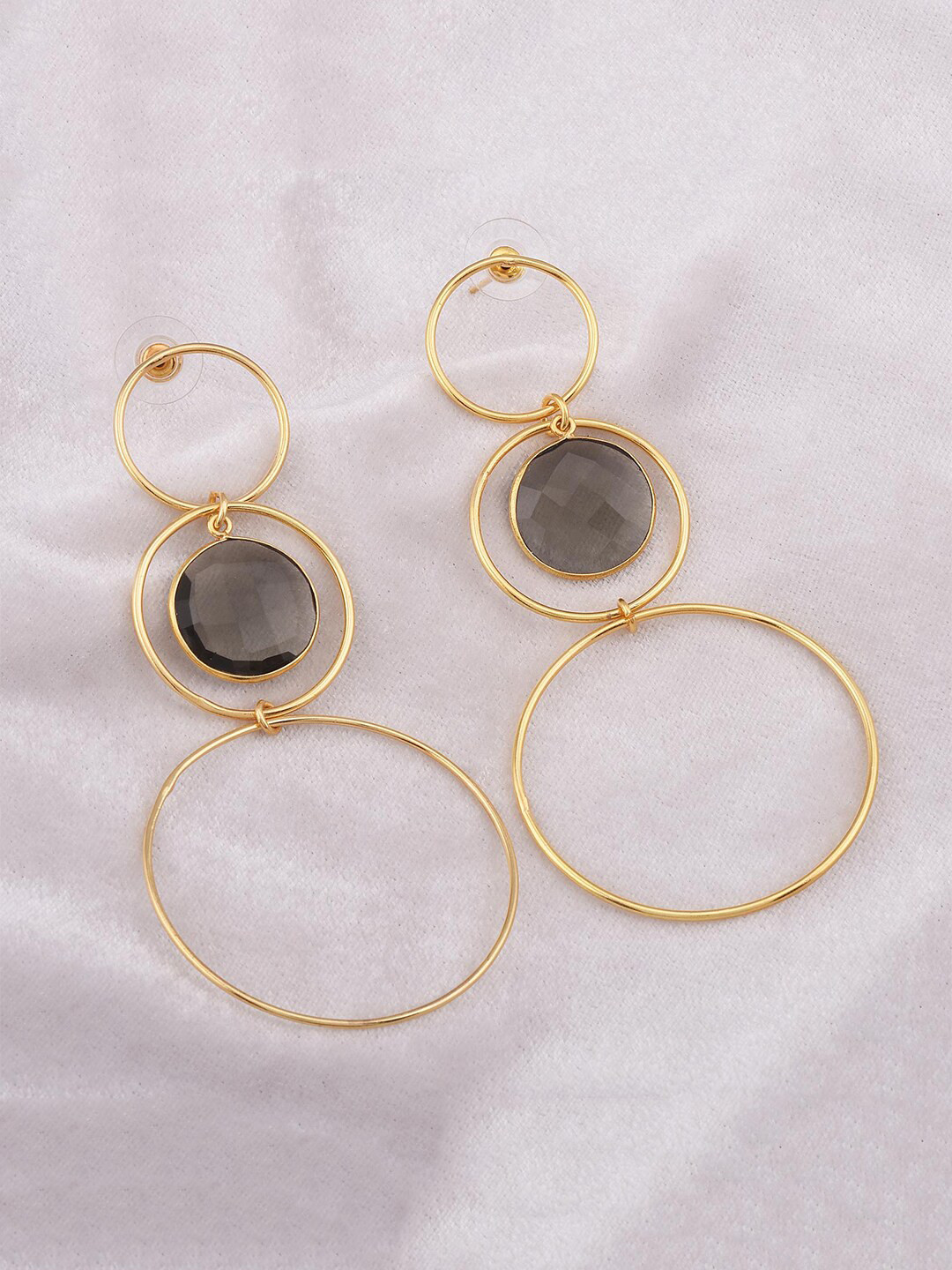

Tistabene Women Brown Contemporary Drop Earrings