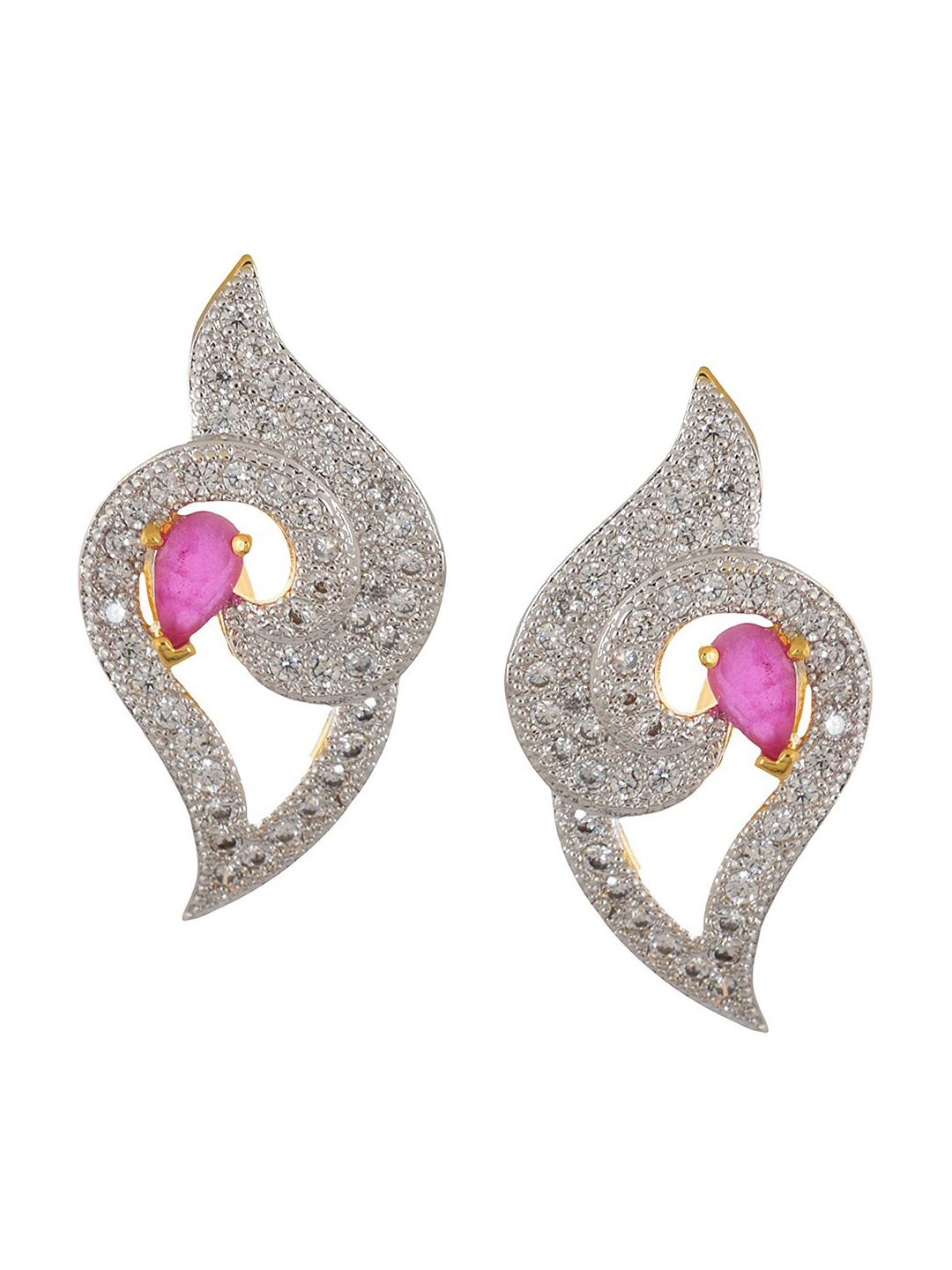 

Tistabene Women Pink Contemporary Studs Earrings