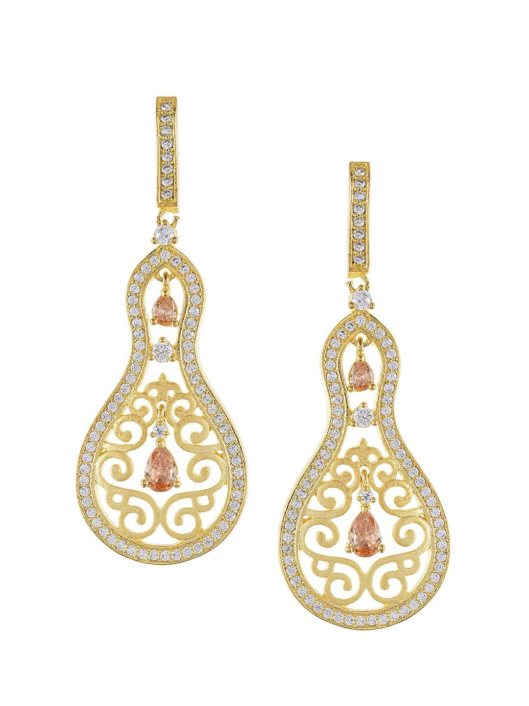

Tistabene Women Gold-Toned Contemporary Drop Earrings