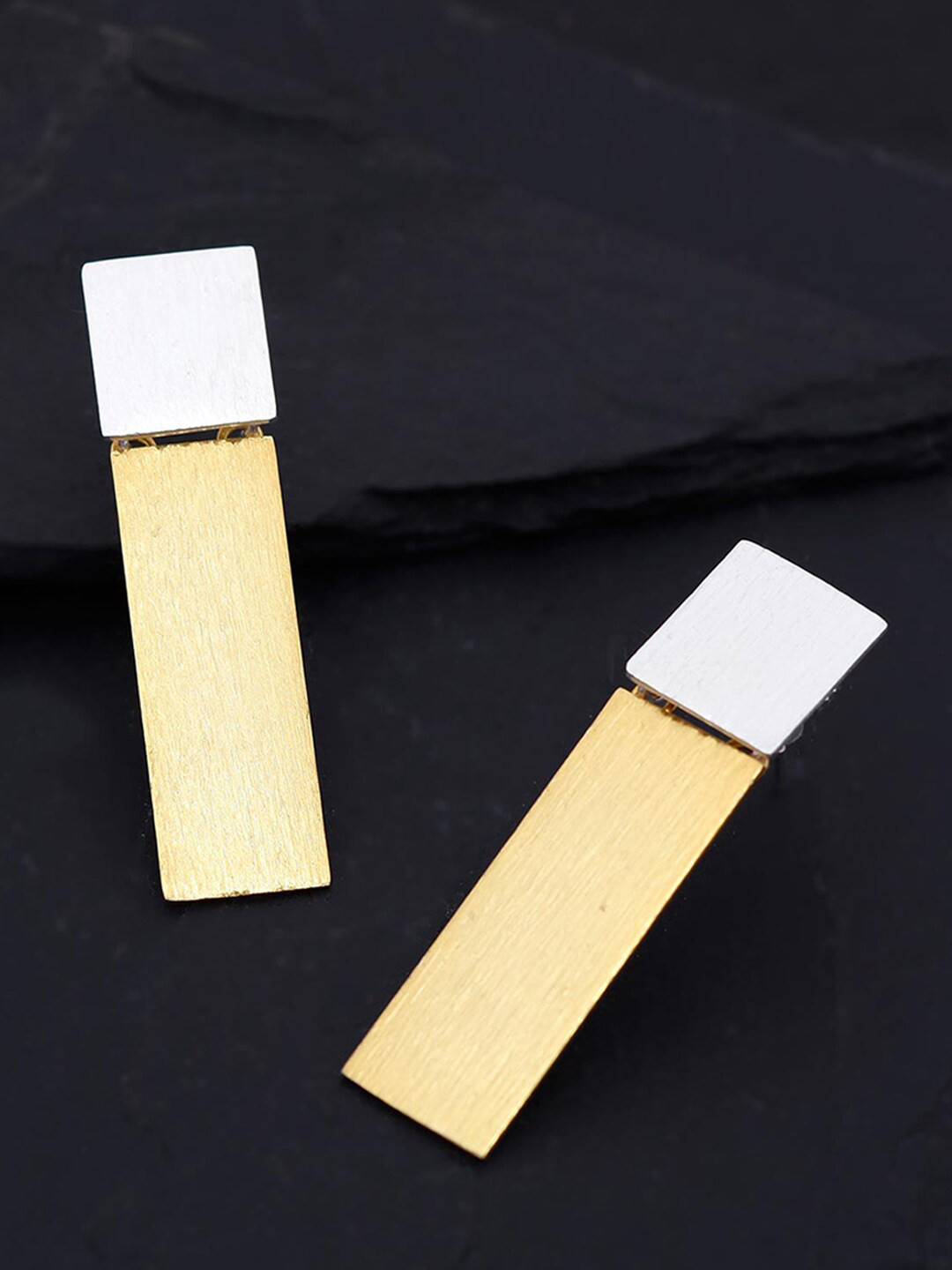 

Tistabene Gold-Toned Contemporary Drop Earrings