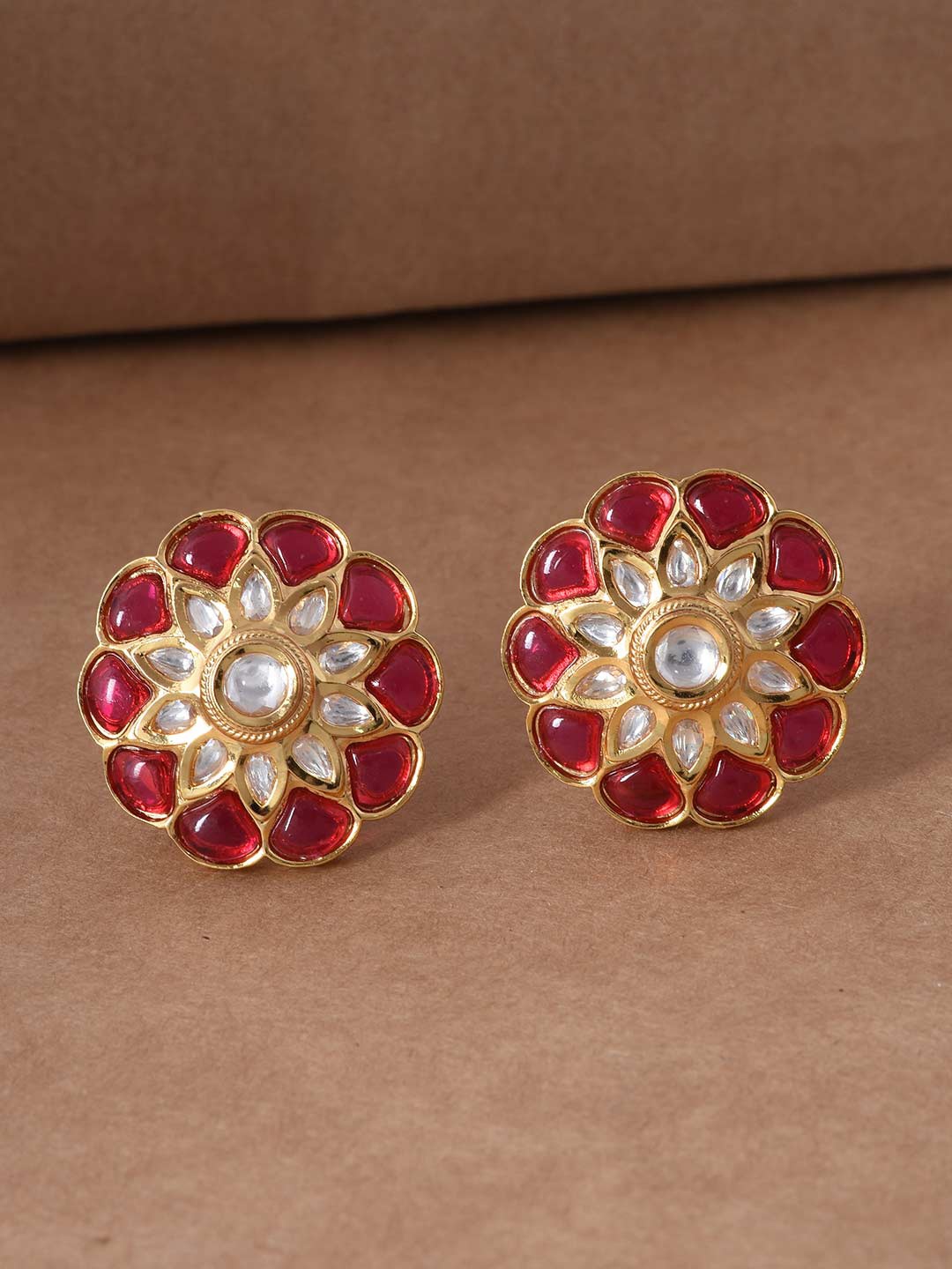 

Tistabene Red Contemporary Studs Earrings