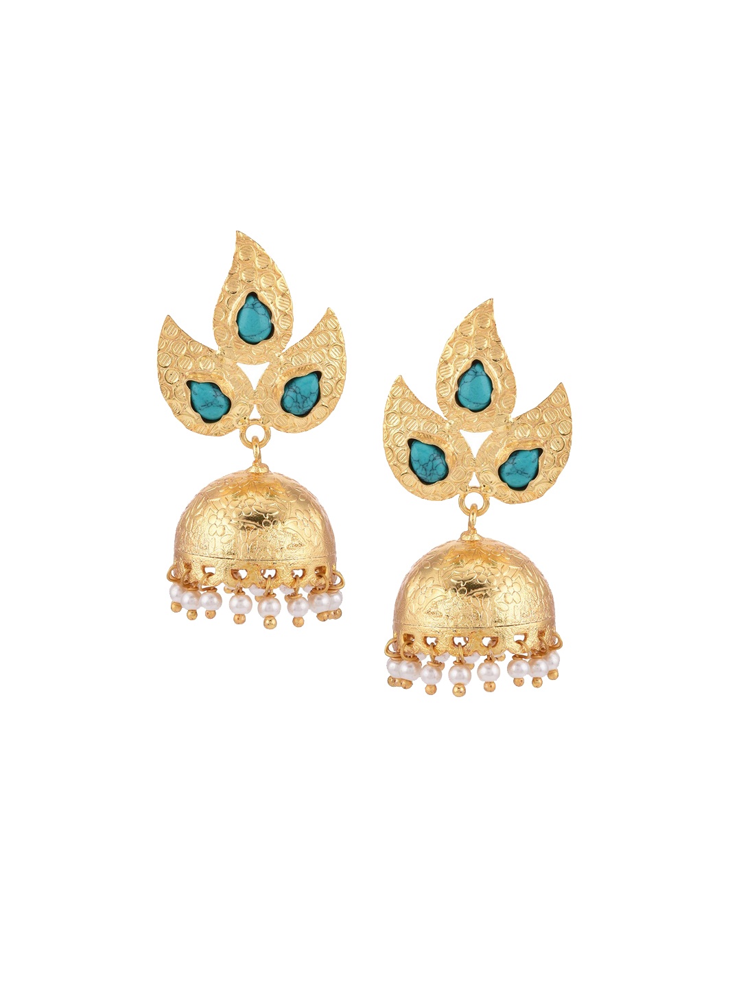 

Tistabene Blue Contemporary Jhumkas Earrings