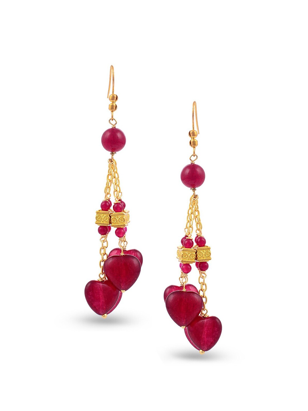 

Tistabene Red Contemporary Drop Earrings
