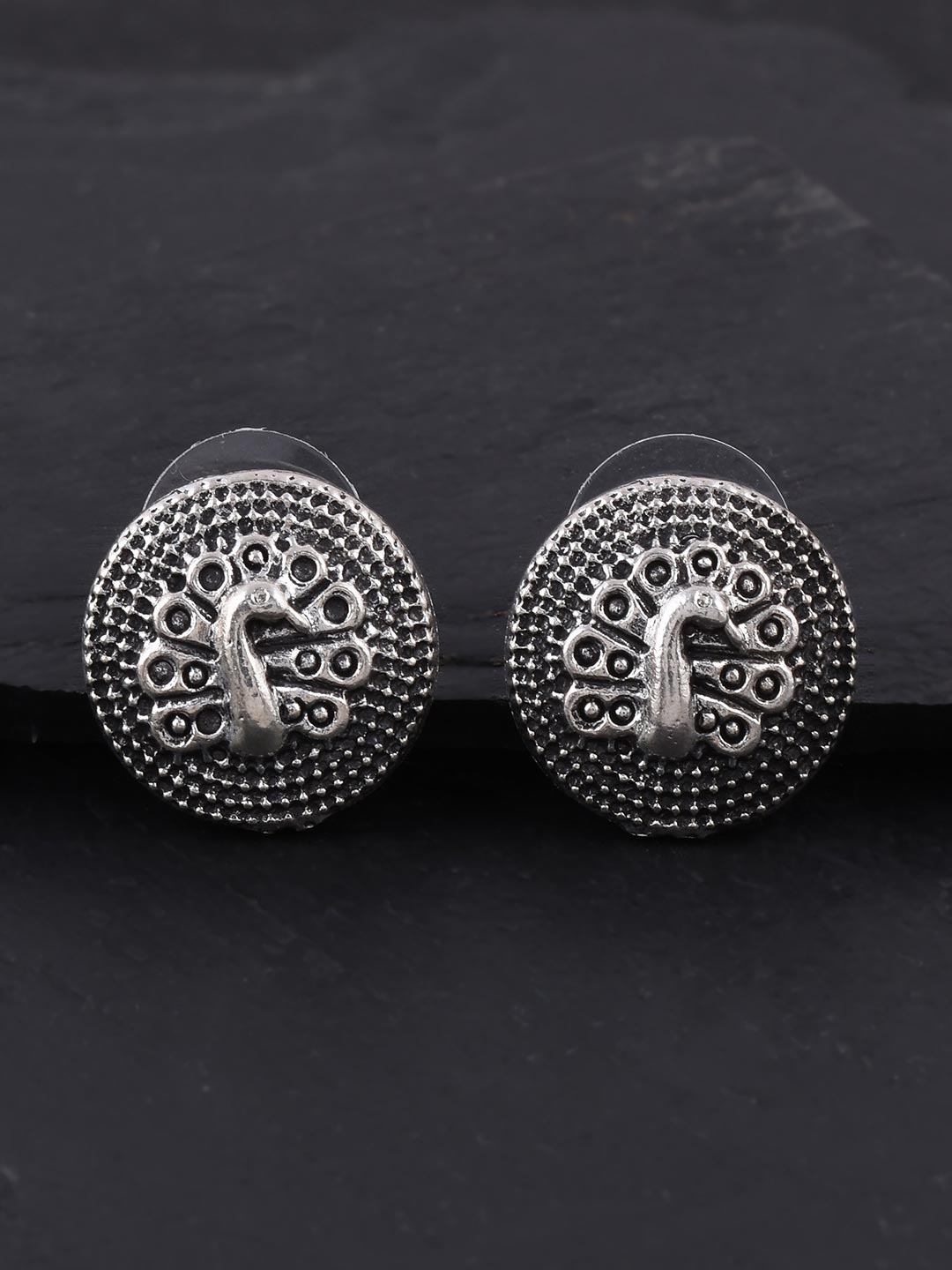 

Tistabene Women Silver-Toned Contemporary Studs Earrings