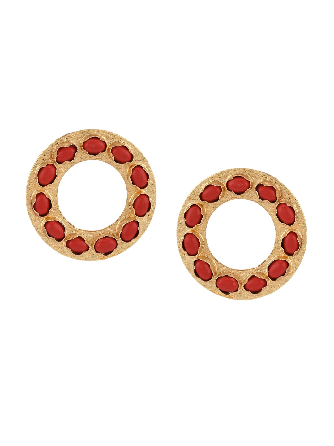 

Tistabene Red Contemporary Studs Earrings