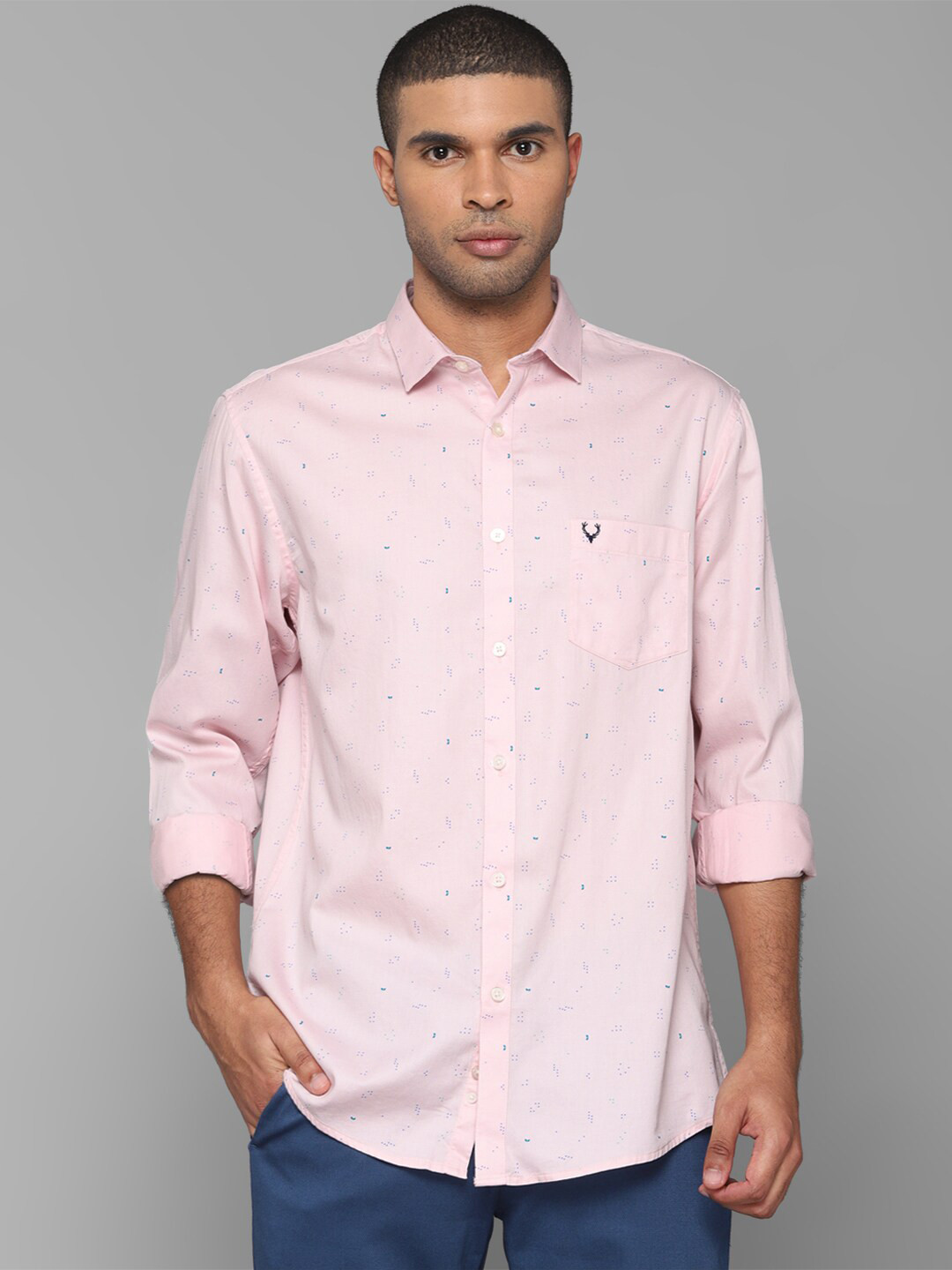 

Allen Solly Men Pink Printed Casual Shirt