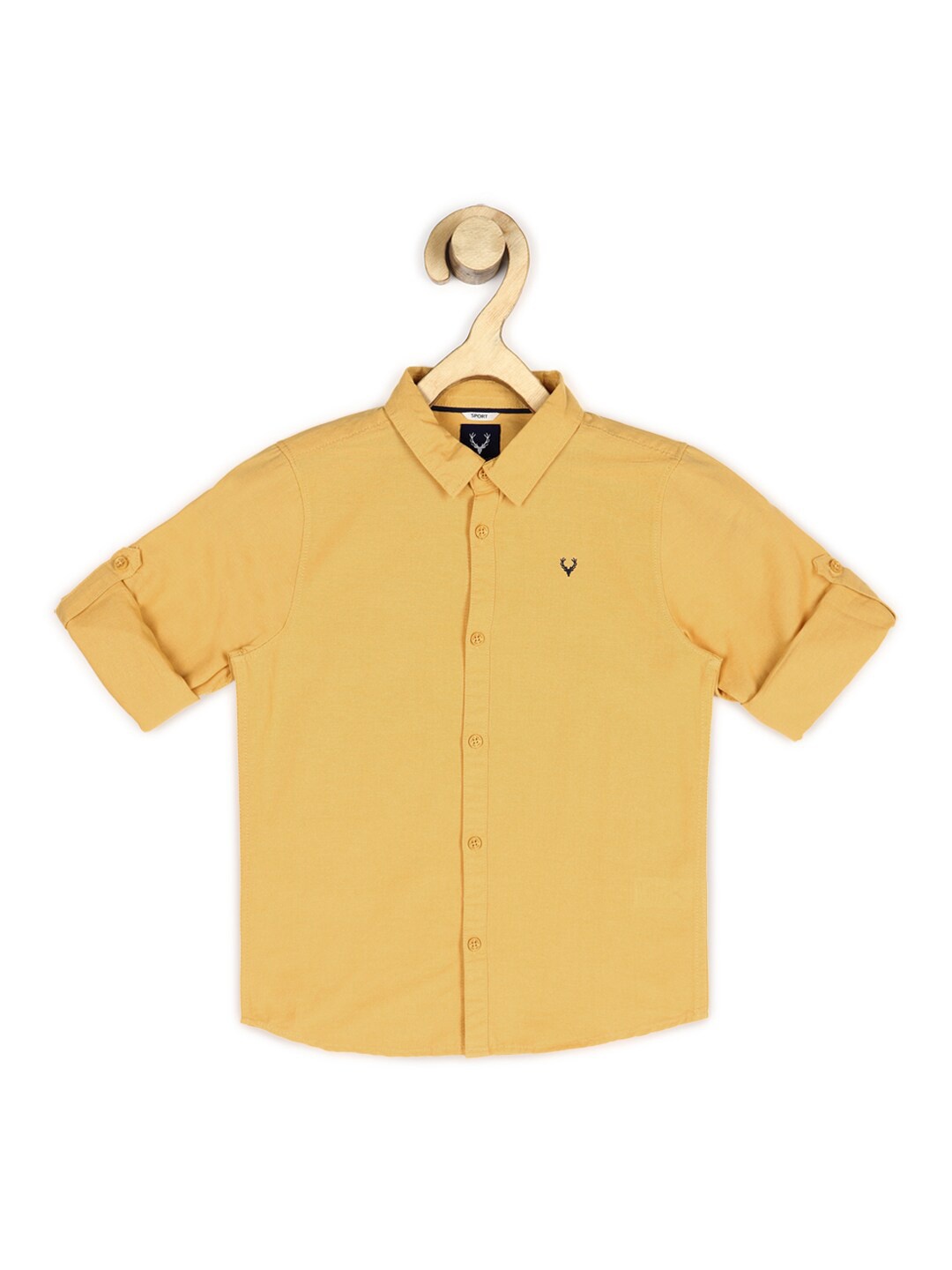 

Allen Solly Junior Boys Yellow Slim Fit Casual Shirt